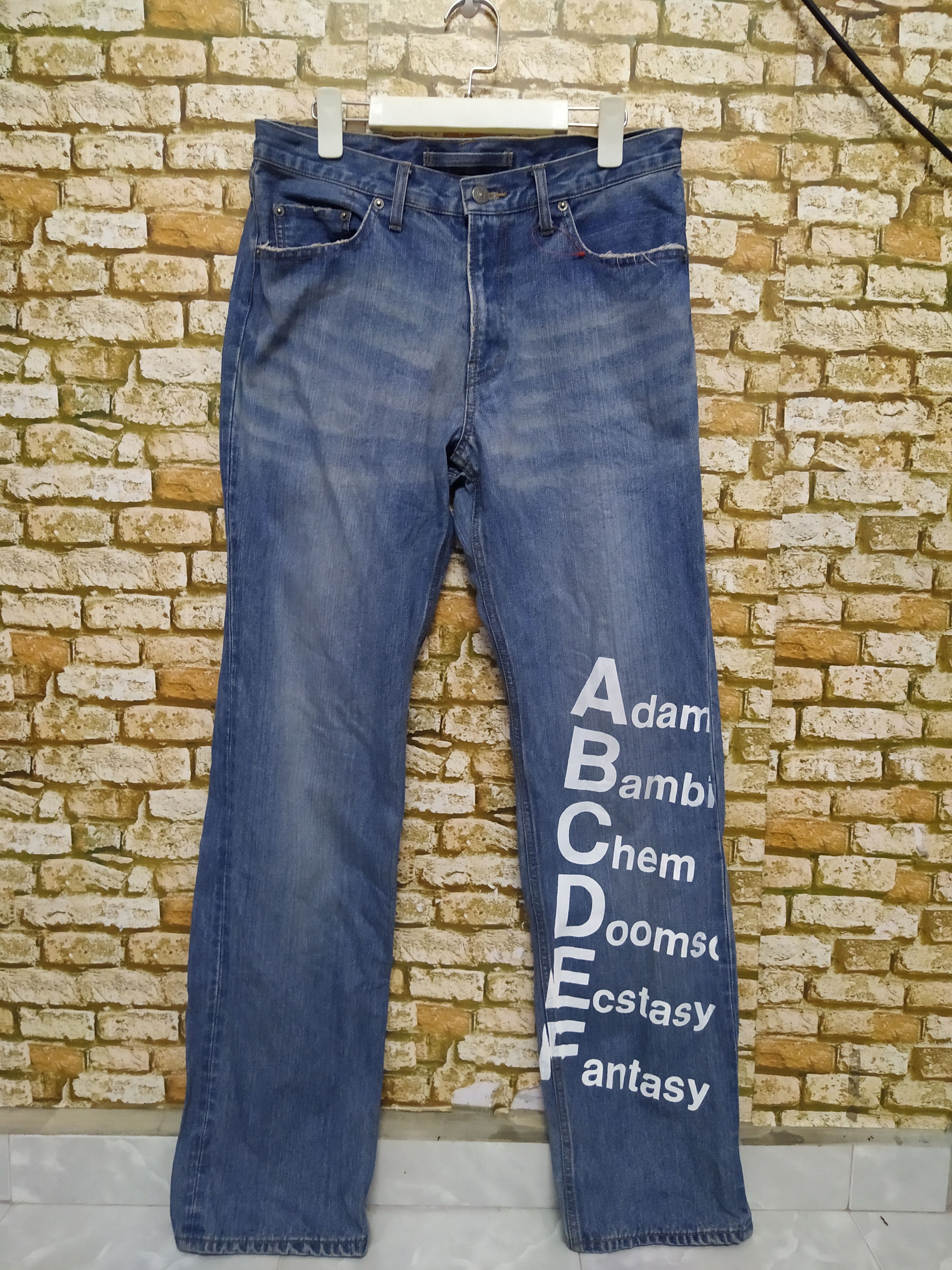 PPFM rare ppfm alphabet jeans Size US 33 - 1 Thumbnail