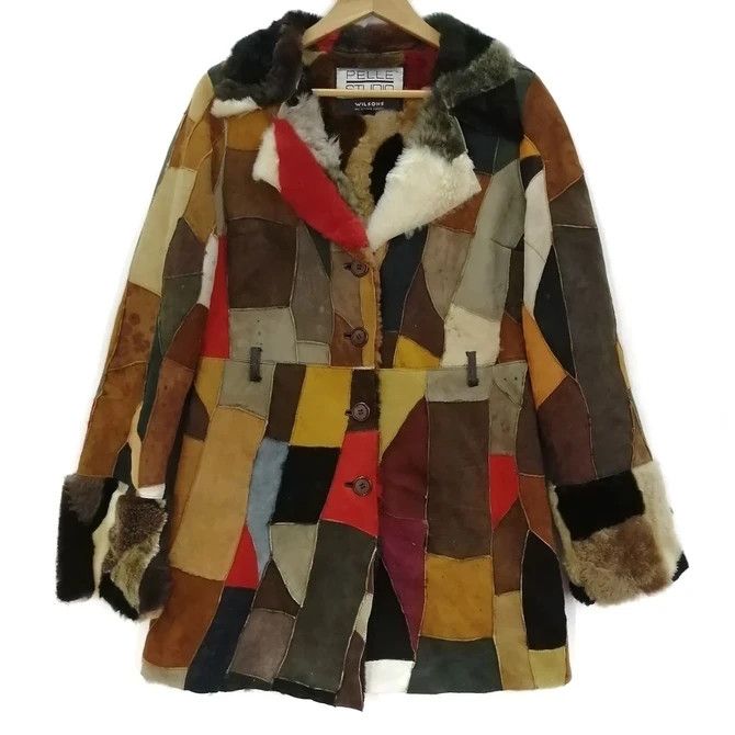 If Six Was Nine × Wilsons Leather 💣 OFFER Vtg WILSON'S LEATHER X PELLE STUDIO Sheep Jacket Size M / US 6-8 / IT 42-44 - 1 Thumbnail