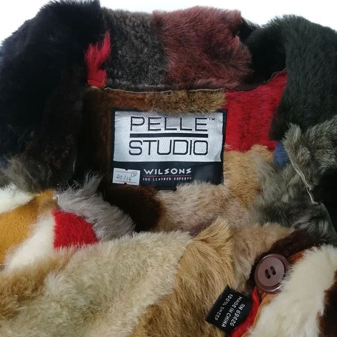 If Six Was Nine × Wilsons Leather 💣 OFFER Vtg WILSON'S LEATHER X PELLE STUDIO Sheep Jacket Size M / US 6-8 / IT 42-44 - 10 Thumbnail