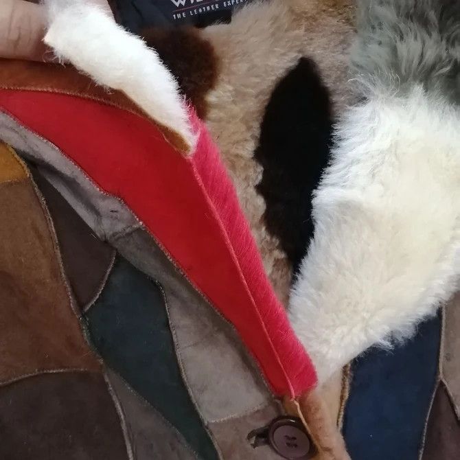 If Six Was Nine × Wilsons Leather 💣 OFFER Vtg WILSON'S LEATHER X PELLE STUDIO Sheep Jacket Size M / US 6-8 / IT 42-44 - 3 Thumbnail