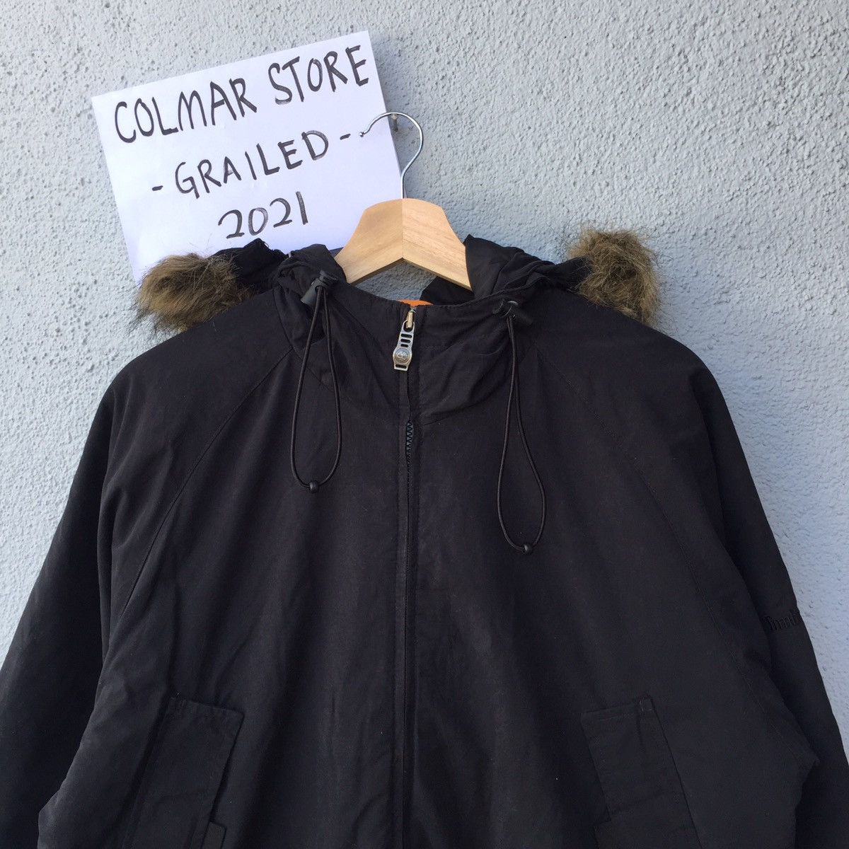 Timberland Vintage Timberland Weathergear Black Hoodie Winter Jacket Size US XL / EU 56 / 4 - 2 Thumbnail