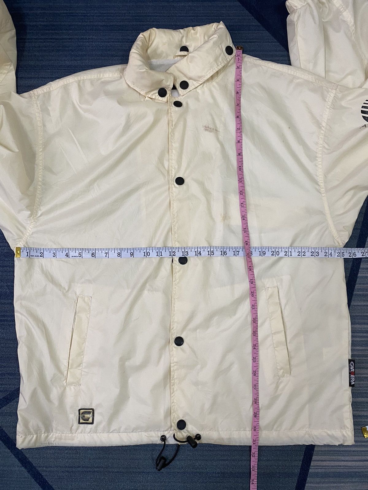 Carrera × Japanese Brand × Vintage 90s VTG DISTRESSED CARRERA WINDBREAKER RAINCOAT JACKET Size US L / EU 52-54 / 3 - 14 Thumbnail
