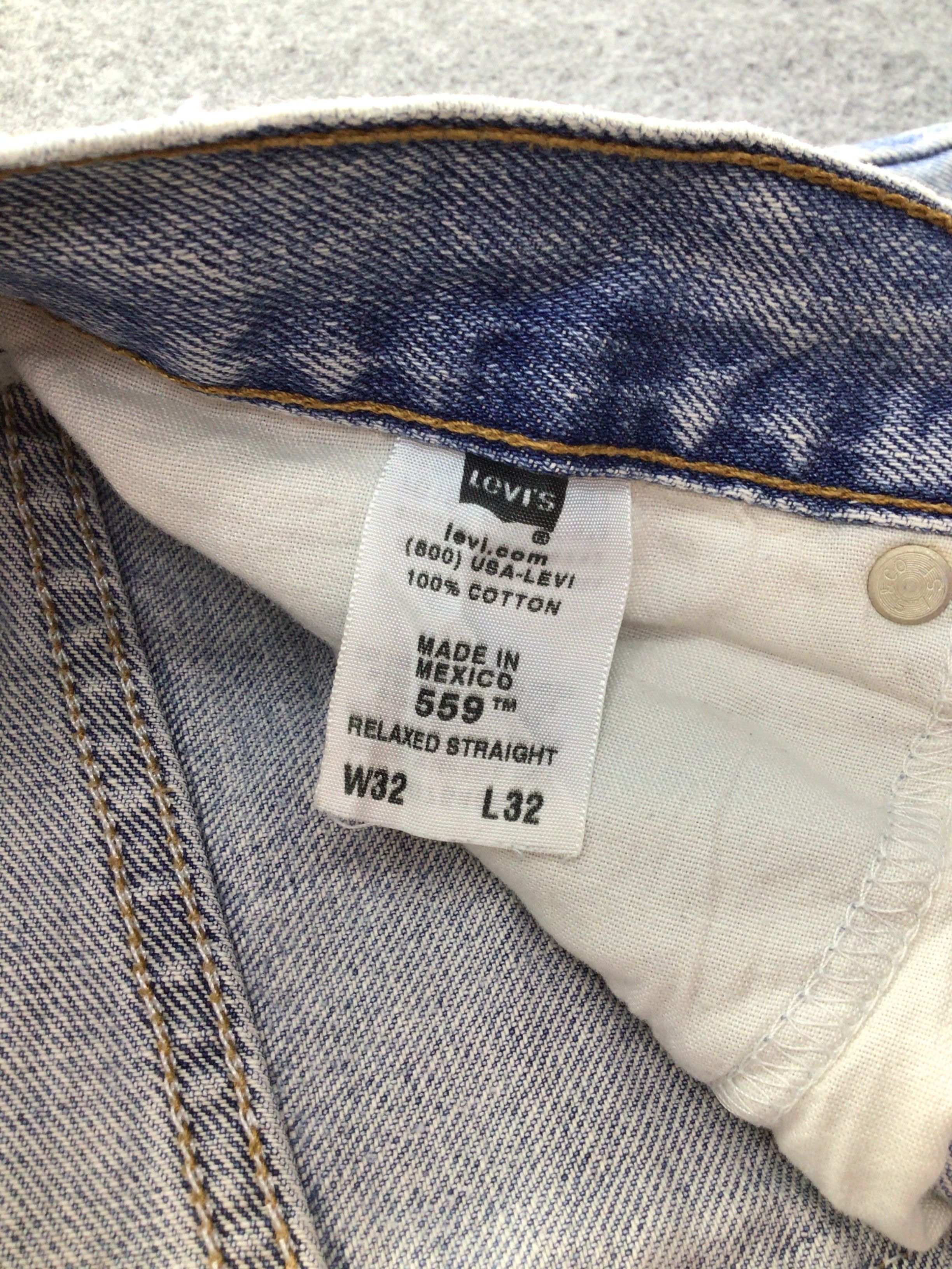 Levi's × Vintage Vintage Levis 559 Jeans Light Wash Denim -J505 Size US 32 / EU 48 - 9 Thumbnail