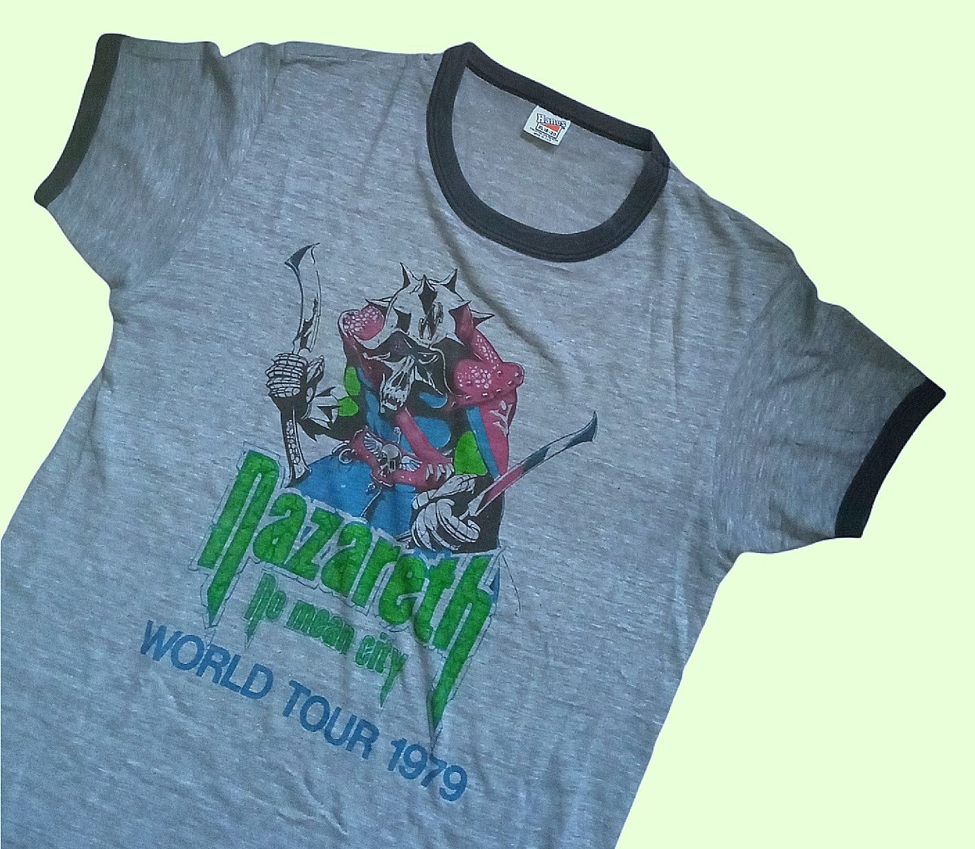 Band Tees × Vintage Vintage 70s nazareth band/ringer/very rare Size US XS / EU 42 / 0 - 6 Thumbnail