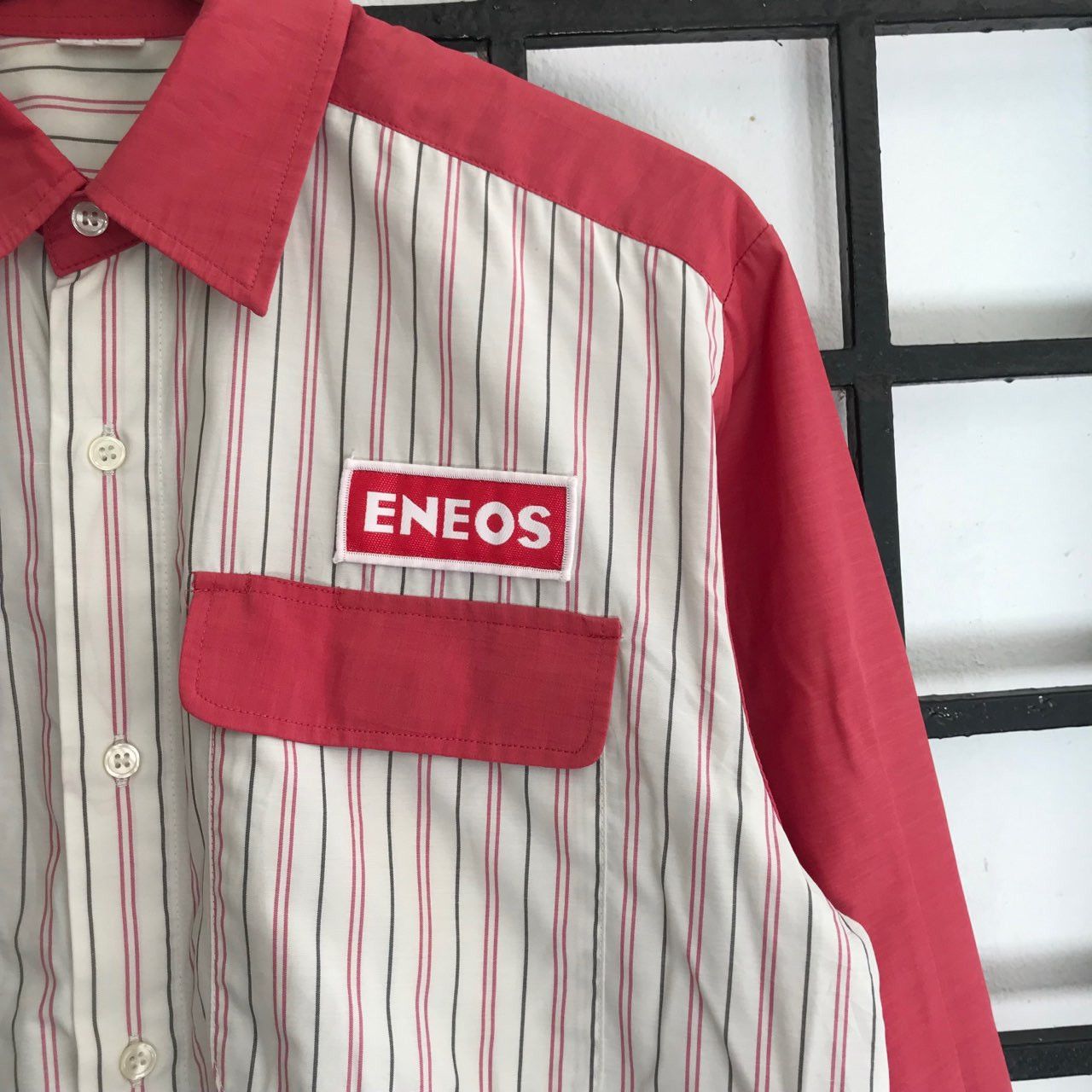 Japanese Brand × Vintage 💣 OFFER Vtg 90's ENEON Worker Button up Shirt Size US L / EU 52-54 / 3 - 2 Thumbnail