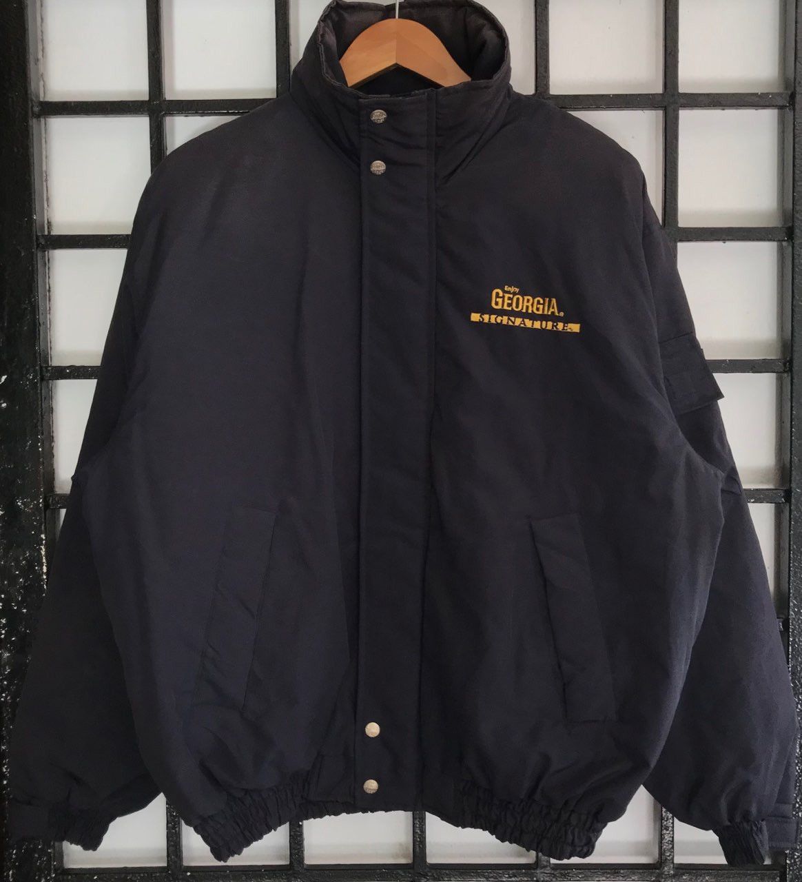 Japanese Brand × Vintage 💣 OFFER ENJOY GEORGIA SIGNATURE Bomber Jacket Size US L / EU 52-54 / 3 - 3 Thumbnail