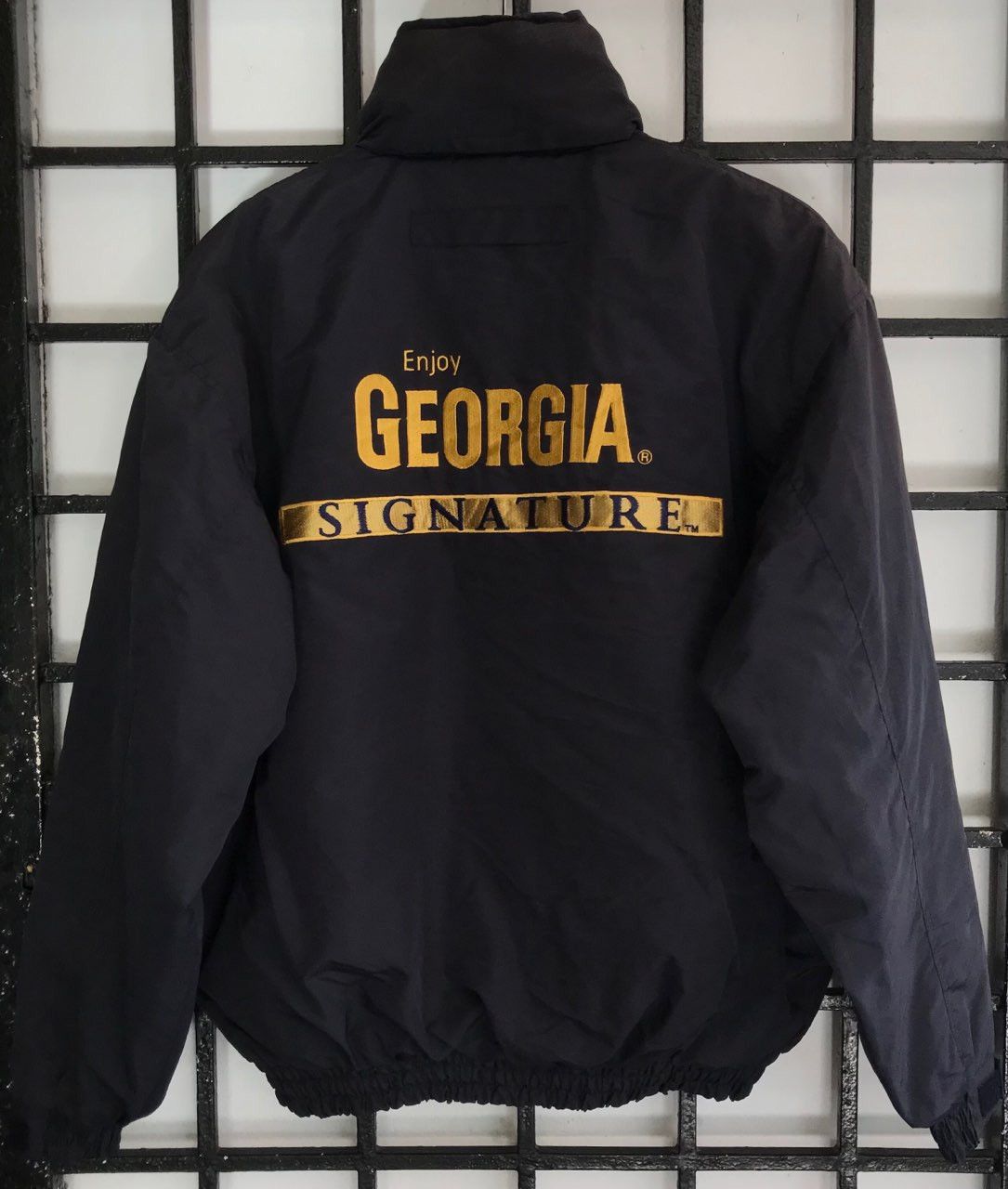 Japanese Brand × Vintage 💣 OFFER ENJOY GEORGIA SIGNATURE Bomber Jacket Size US L / EU 52-54 / 3 - 1 Thumbnail