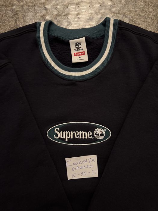 Supreme x timberland sales crewneck Supreme x timberland sales crewneck