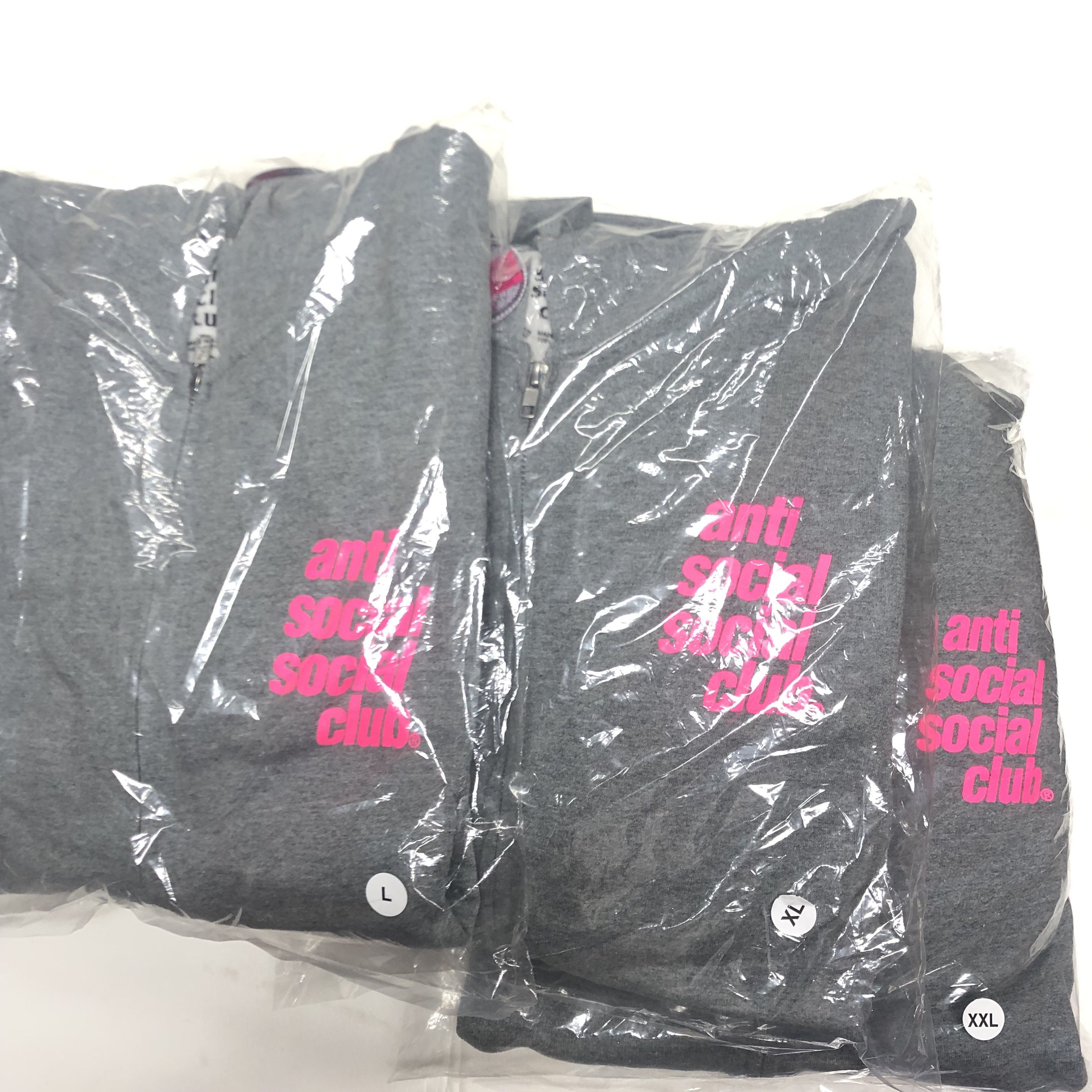 Anti Social Social Club DS ASSC Split Grey Zip Hoodie BAPE KITH FTP FOG CDG OOTD Size US L / EU 52-54 / 3 - 8 Thumbnail