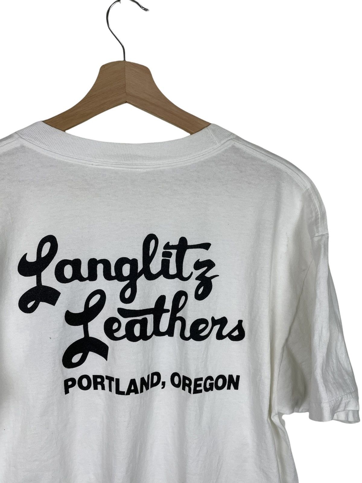 GOREWEAR × Vintage Langlitz Leathers Portland Tee USA | VTG Biker Grail L Size US L / EU 52-54 / 3 - 4 Thumbnail