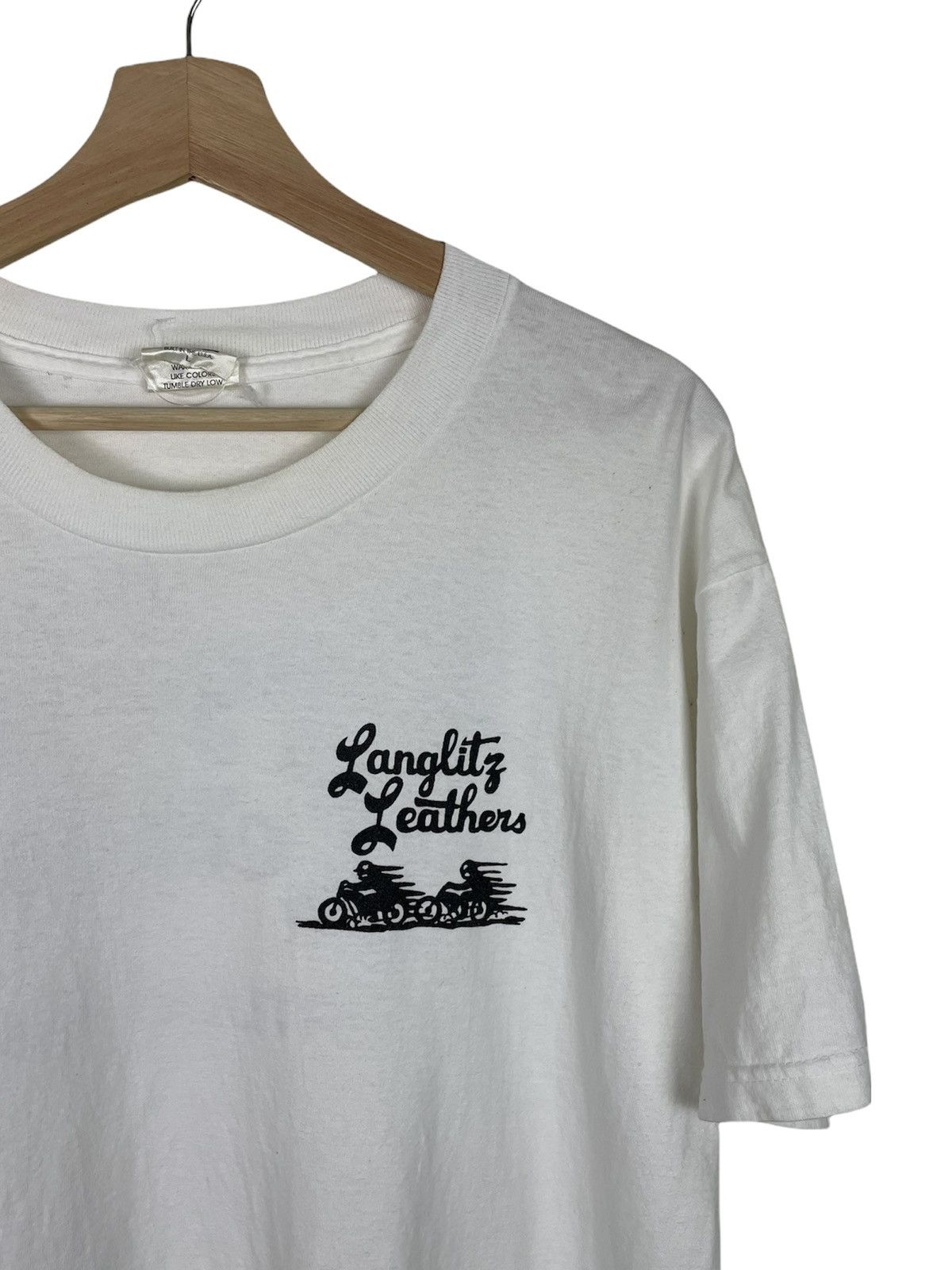 GOREWEAR × Vintage Langlitz Leathers Portland Tee USA | VTG Biker Grail L Size US L / EU 52-54 / 3 - 3 Thumbnail