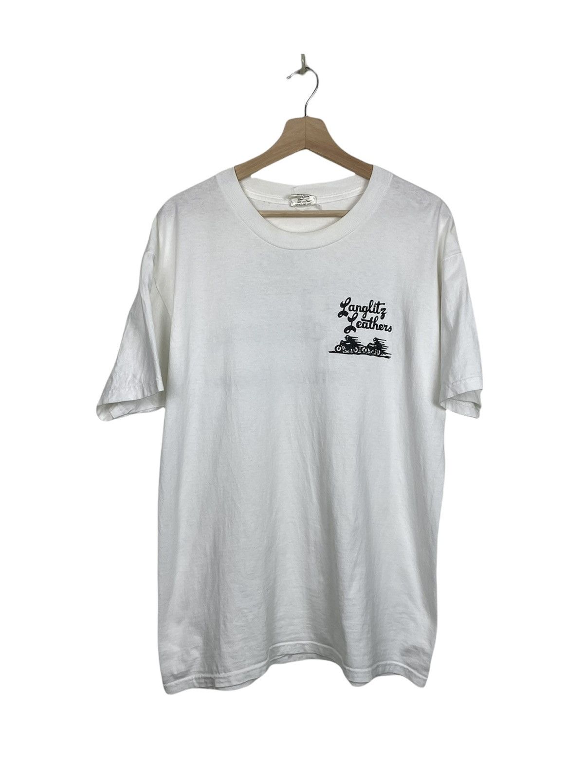 GOREWEAR × Vintage Langlitz Leathers Portland Tee USA | VTG Biker Grail L Size US L / EU 52-54 / 3 - 2 Thumbnail