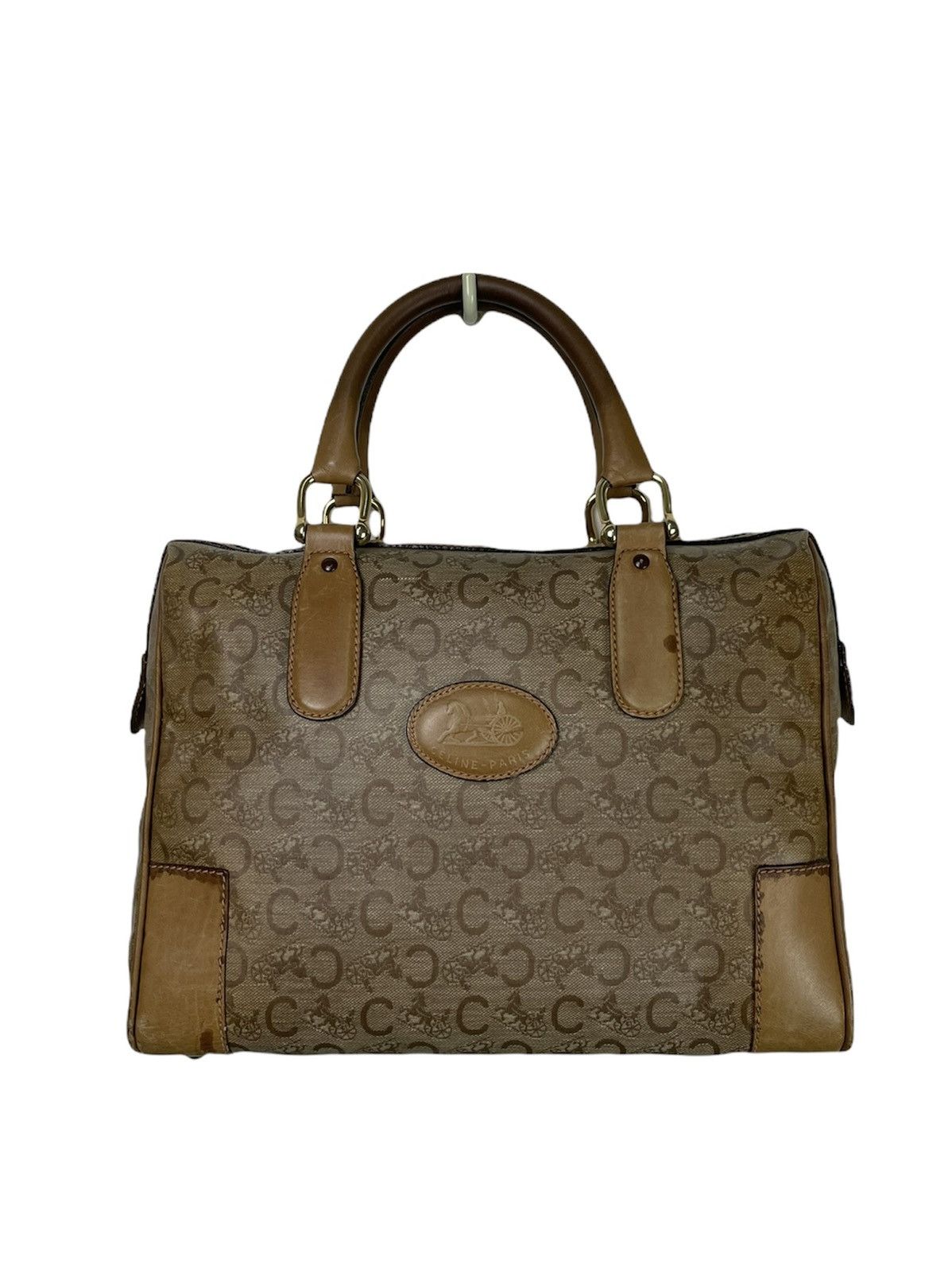 Celine CELINE Vintage Macadam Boston Bag Monogram – Riri Zipper Size ONE SIZE - 1 Thumbnail