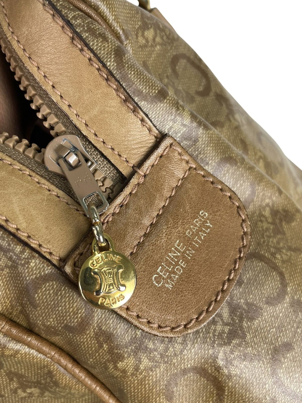 Celine CELINE Vintage Macadam Boston Bag Monogram – Riri Zipper Size ONE SIZE - 5 Thumbnail
