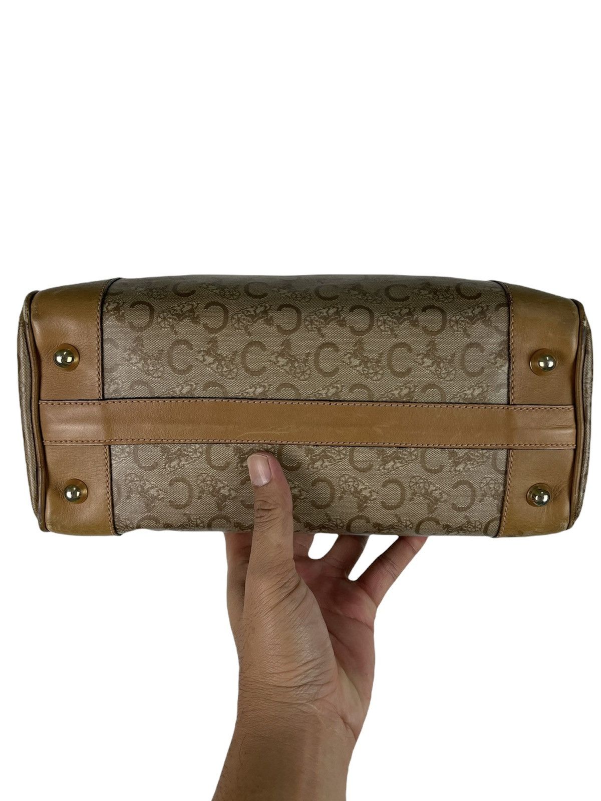 Celine CELINE Vintage Macadam Boston Bag Monogram – Riri Zipper Size ONE SIZE - 9 Thumbnail