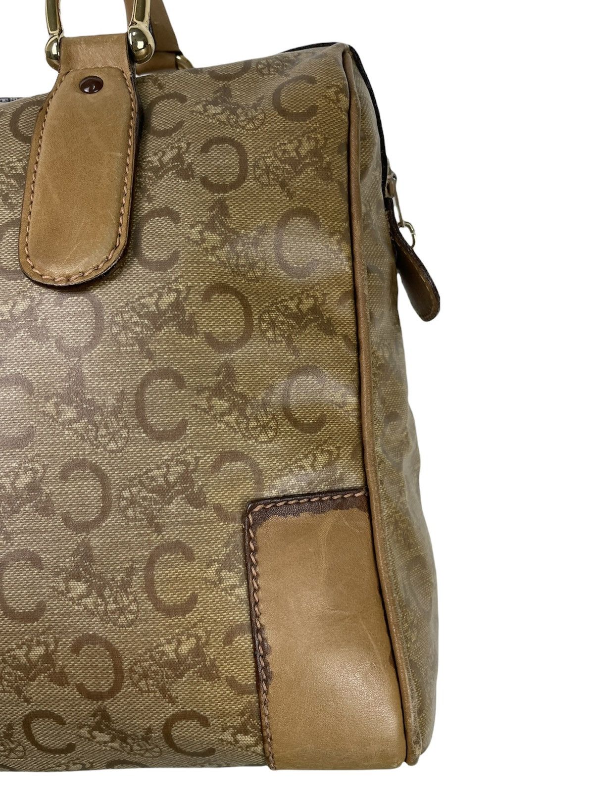 Celine CELINE Vintage Macadam Boston Bag Monogram – Riri Zipper Size ONE SIZE - 15 Thumbnail