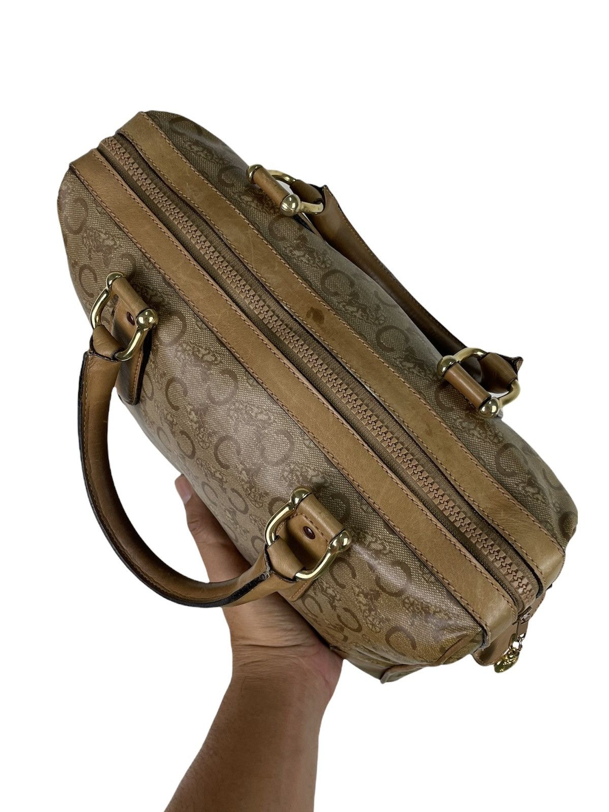 Celine CELINE Vintage Macadam Boston Bag Monogram – Riri Zipper Size ONE SIZE - 7 Thumbnail