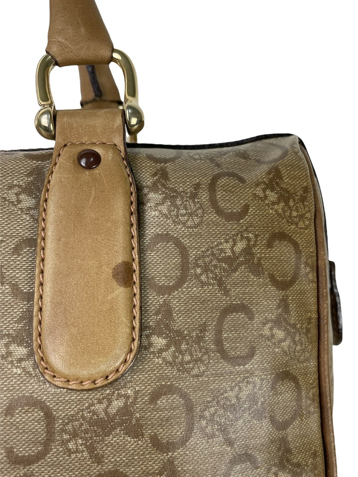 Celine CELINE Vintage Macadam Boston Bag Monogram – Riri Zipper Size ONE SIZE - 14 Thumbnail