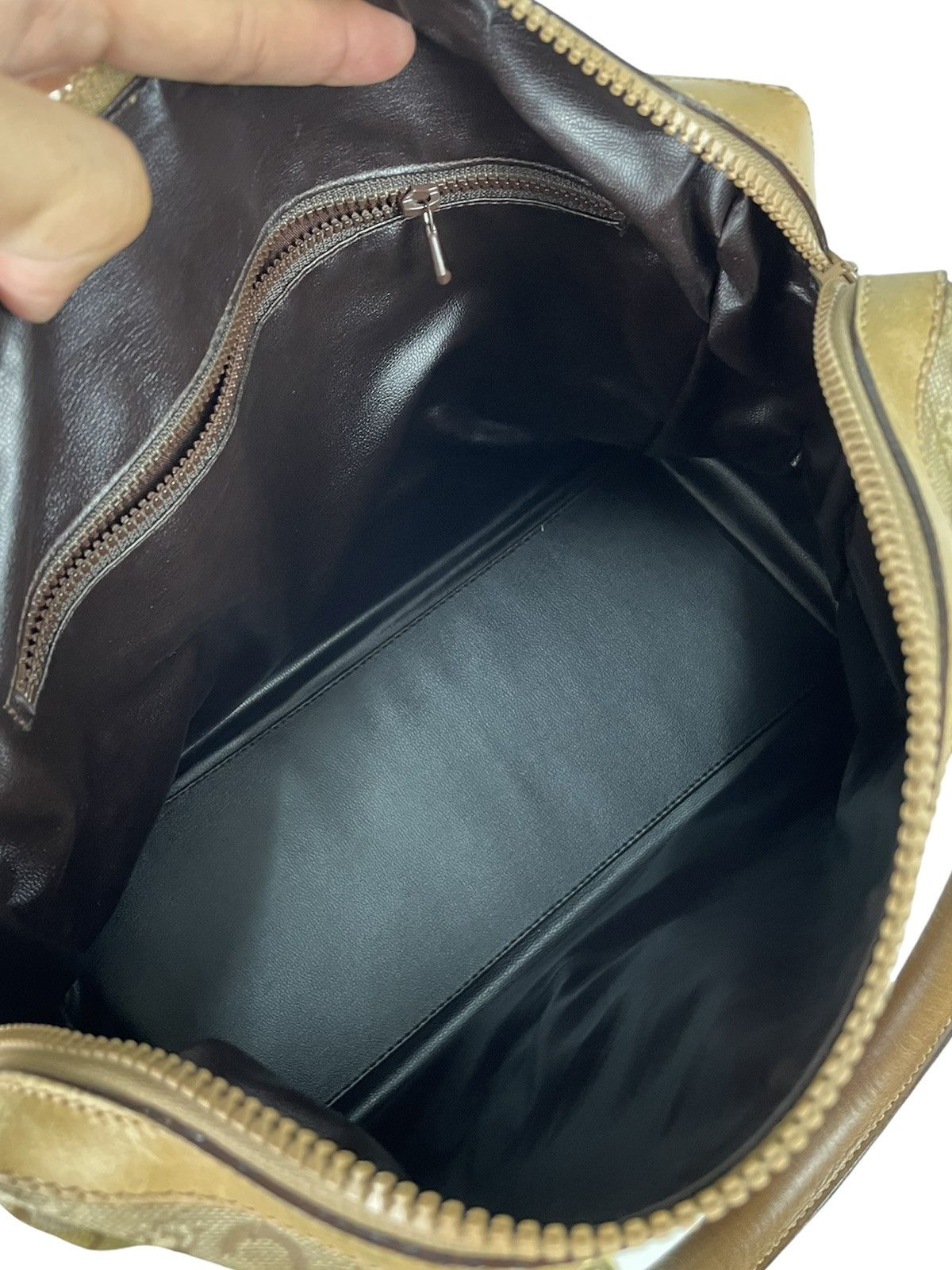 Celine CELINE Vintage Macadam Boston Bag Monogram – Riri Zipper Size ONE SIZE - 4 Thumbnail