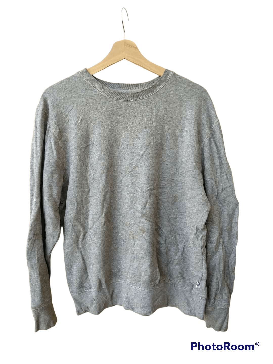Vintage 90s Discus Plain Stained Pullover Crewneck Sweatshirts Size US L / EU 52-54 / 3 - 1 Thumbnail
