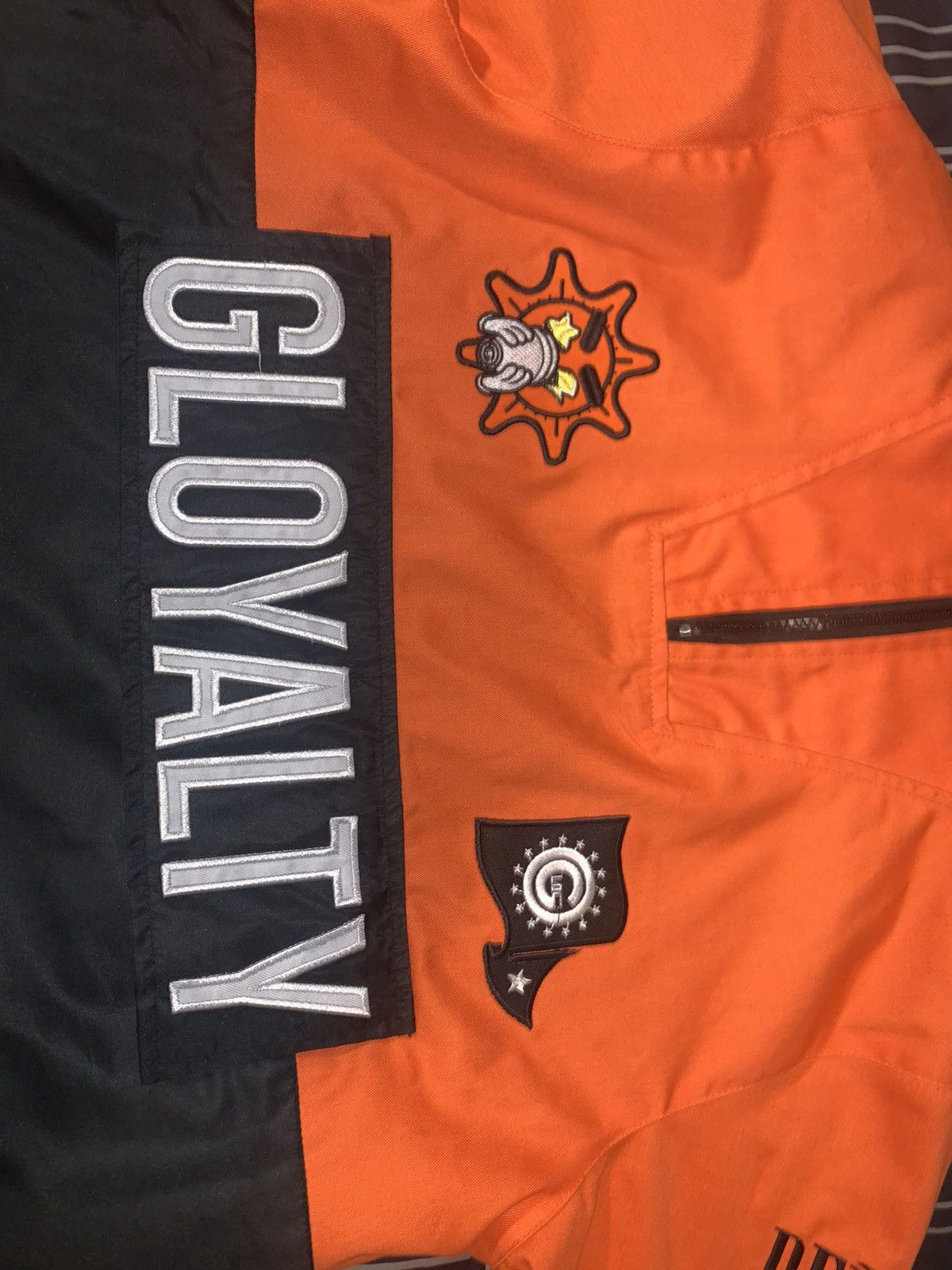 Gloyalty pullover jacket orange hotsell