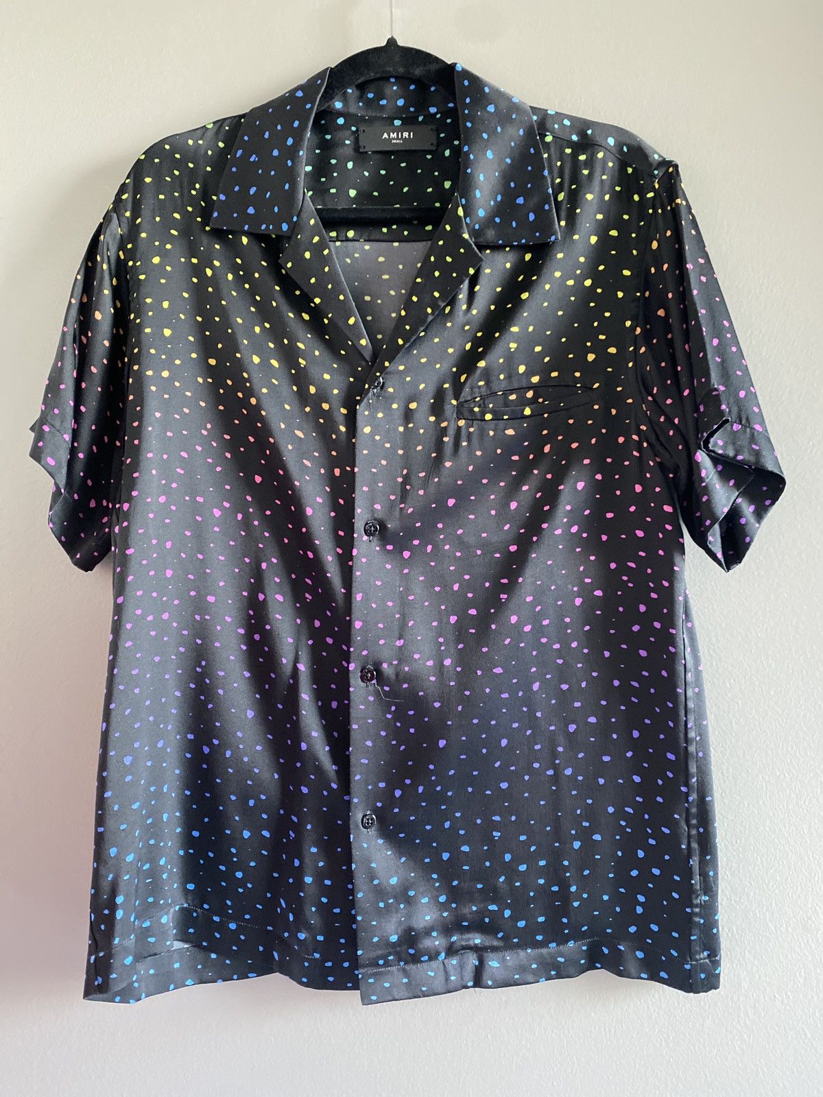 Image of Amiri Astro Black Button Up, Men's (Size Small)