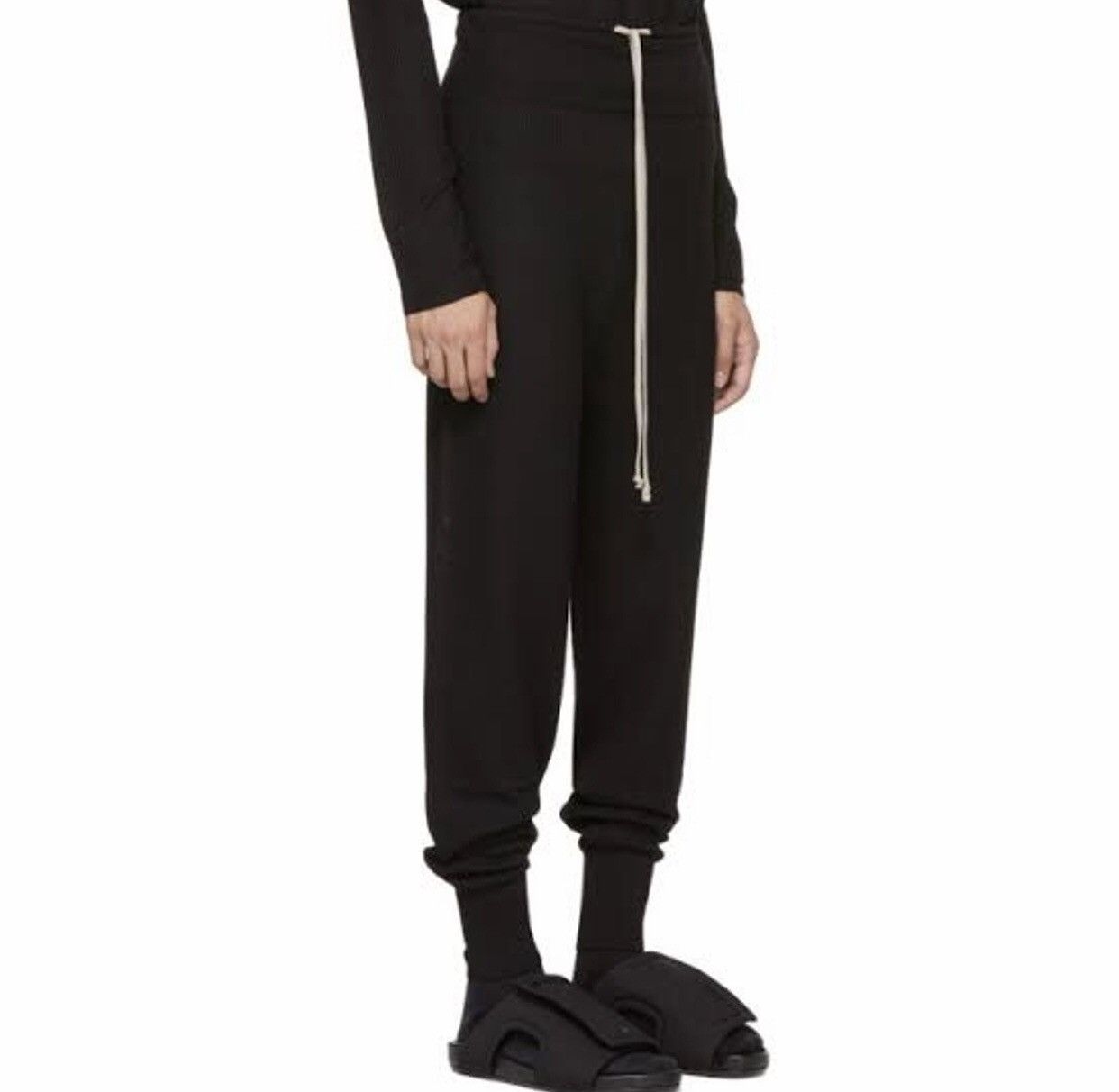 Rick Owens Wool Drawsting Long Lounge Pants Size US 30 / EU 46 - 2 Thumbnail
