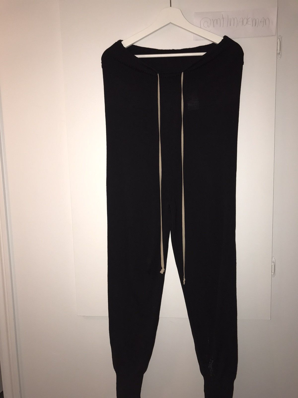 Rick Owens Wool Drawsting Long Lounge Pants Size US 30 / EU 46 - 5 Thumbnail