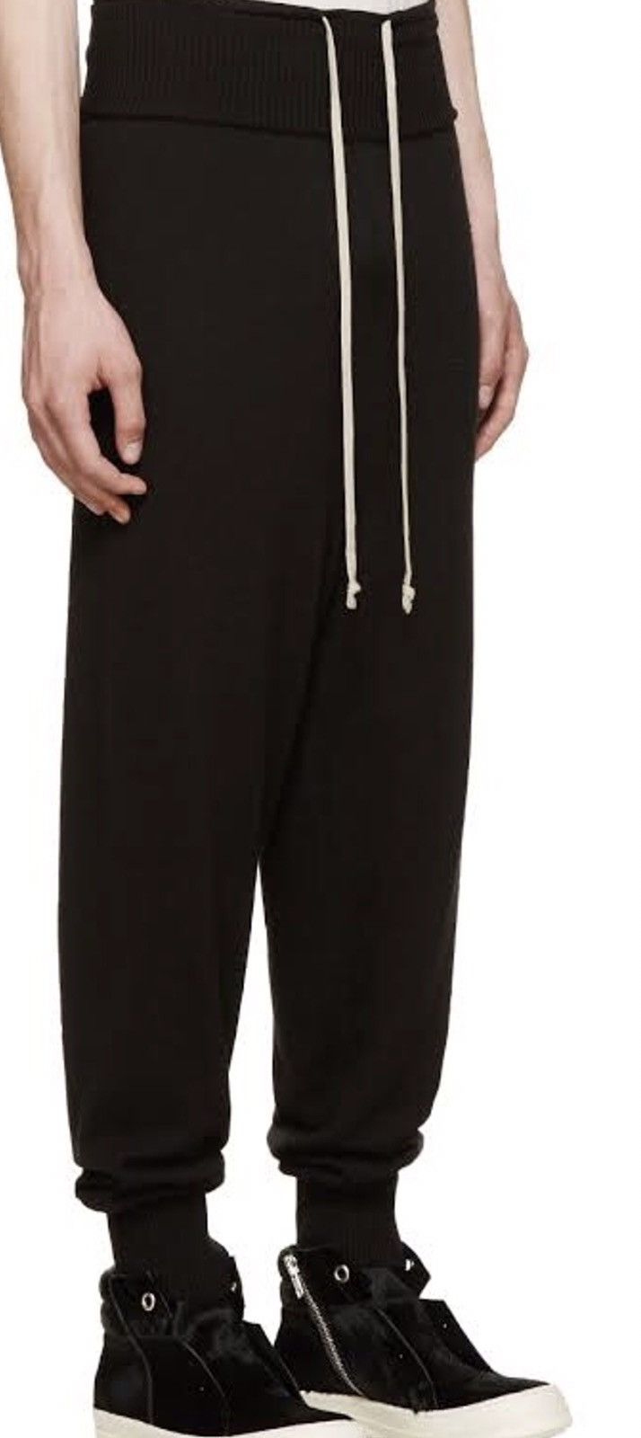 Rick Owens Wool Drawsting Long Lounge Pants Size US 30 / EU 46 - 3 Thumbnail