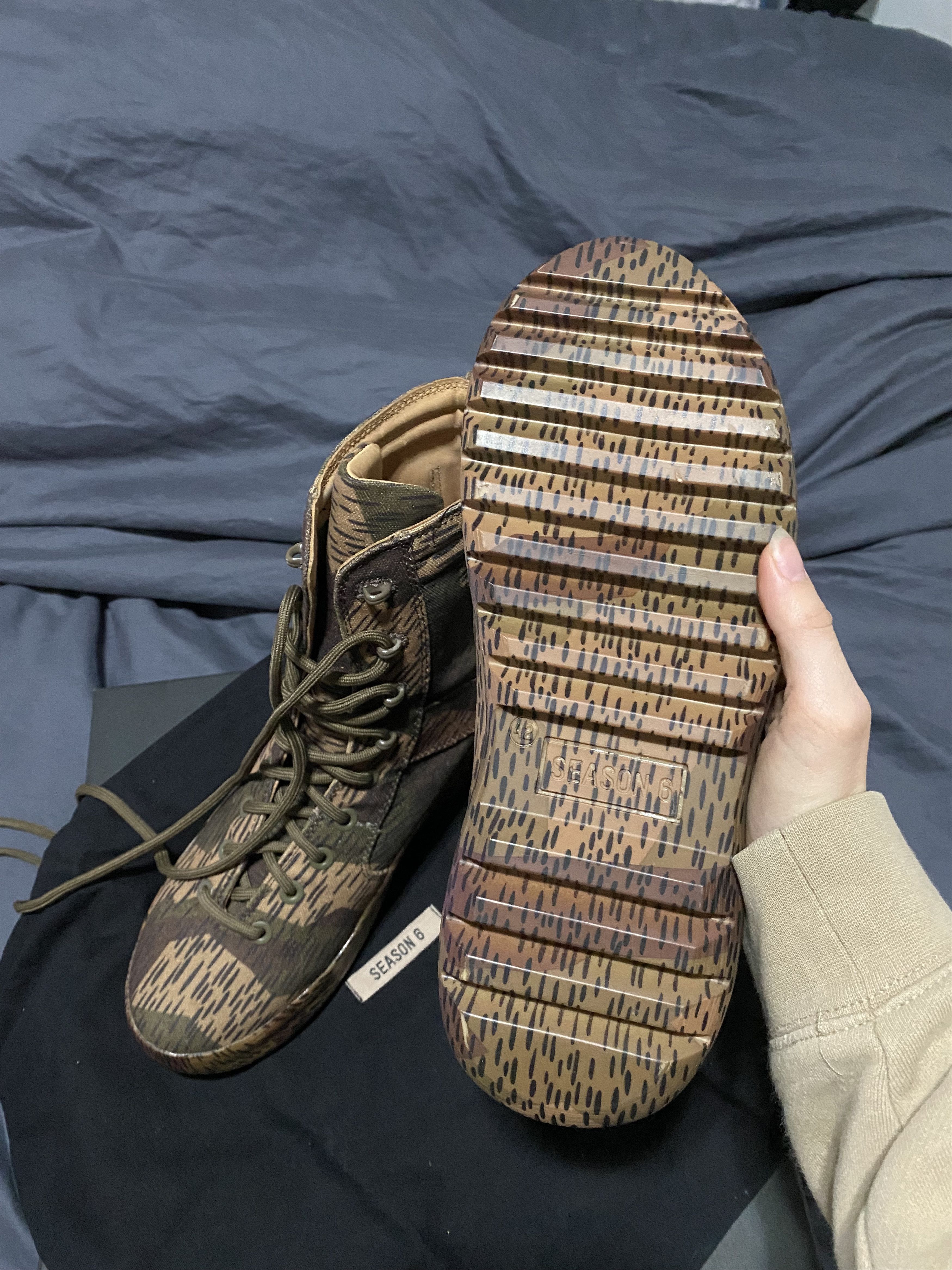 Yeezy Yeezy Season 6 Splinter Camo Washed Canvas Boot Size US 8.5 / EU 41-42 - 5 Thumbnail
