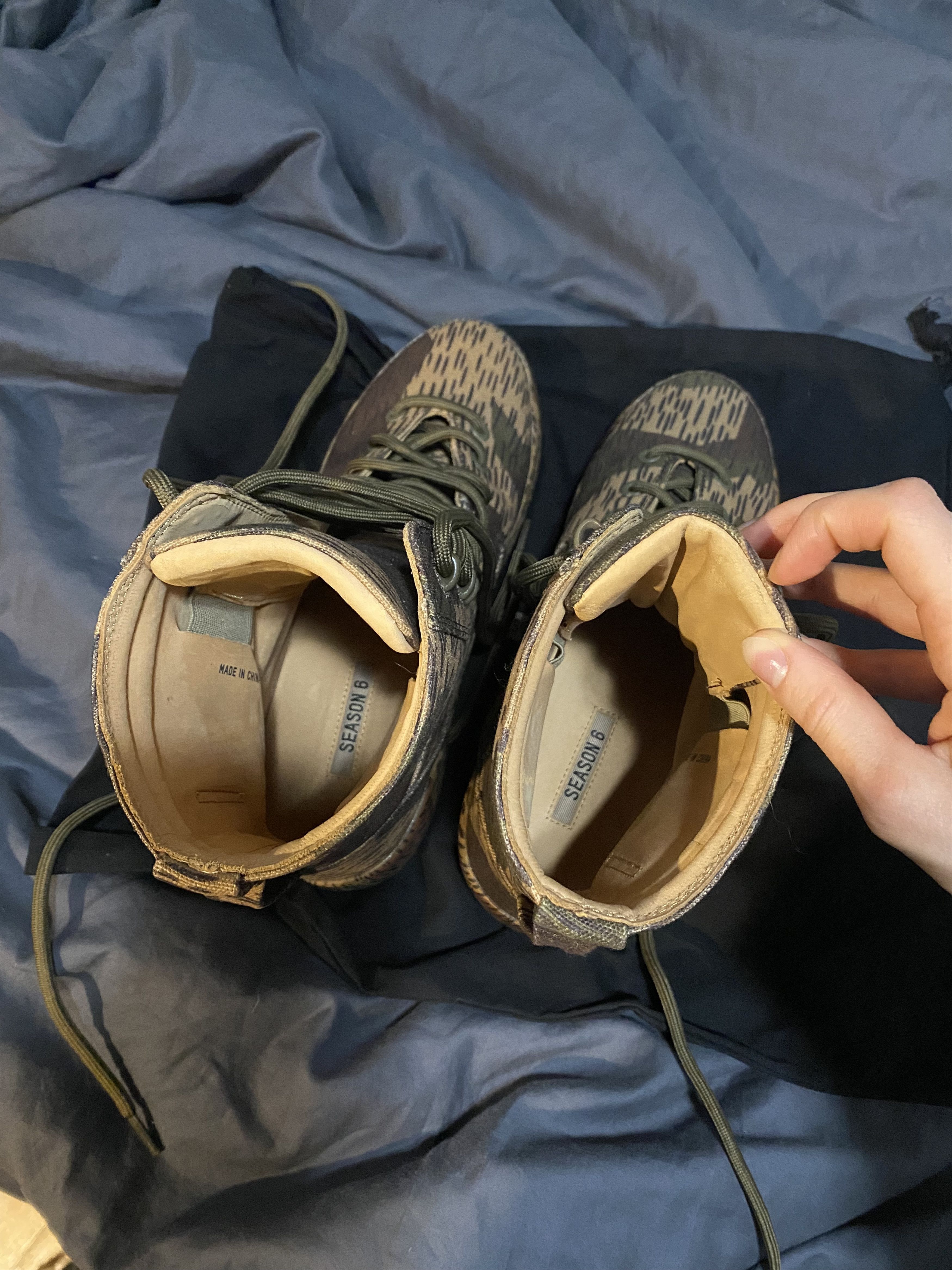 Yeezy Yeezy Season 6 Splinter Camo Washed Canvas Boot Size US 8.5 / EU 41-42 - 12 Thumbnail