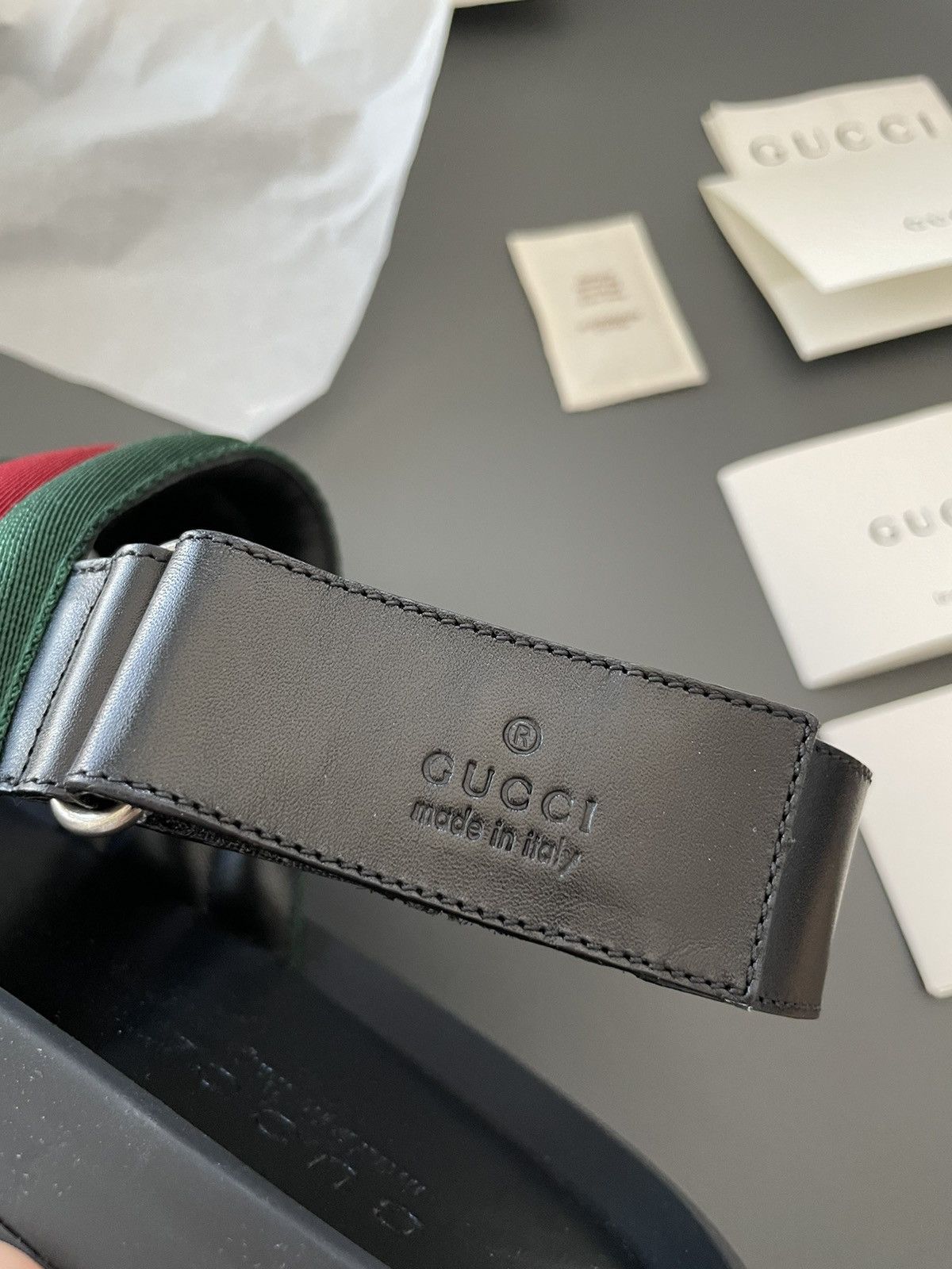Gucci Rare Super Runway Iconic Gucci Tri Color Sandal Slides Shoes Size US 11 / EU 44 - 8 Thumbnail