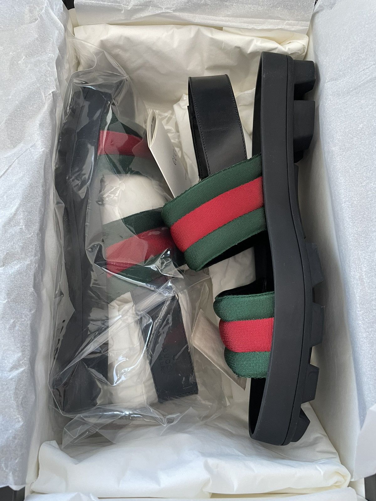 Gucci Rare Super Runway Iconic Gucci Tri Color Sandal Slides Shoes Size US 11 / EU 44 - 3 Thumbnail