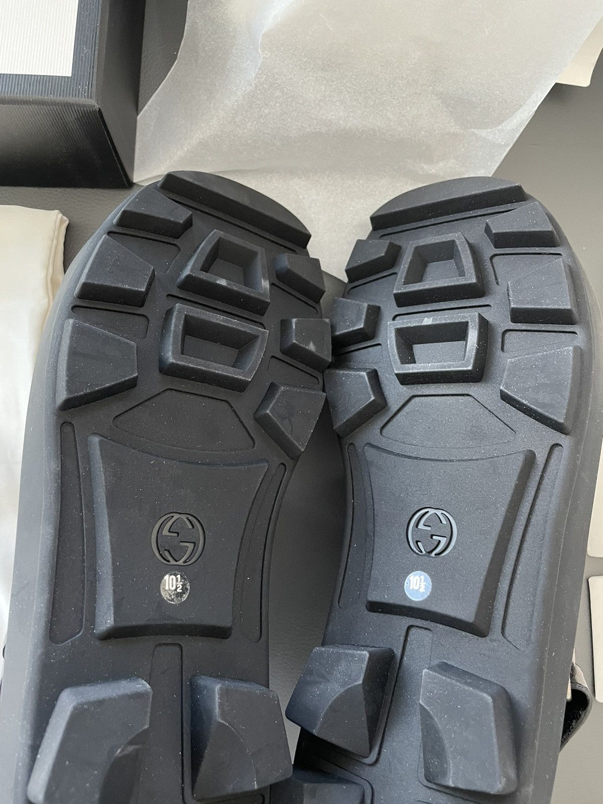 Gucci Rare Super Runway Iconic Gucci Tri Color Sandal Slides Shoes Size US 11 / EU 44 - 7 Thumbnail