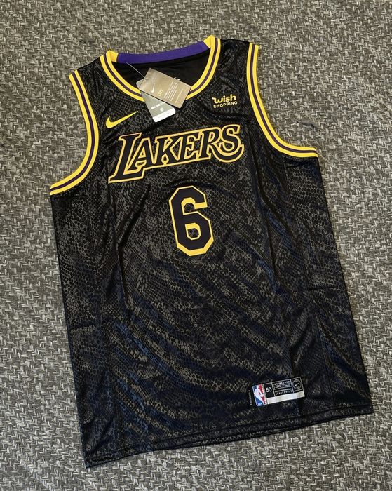 Lebron james black mamba lakers jersey sales