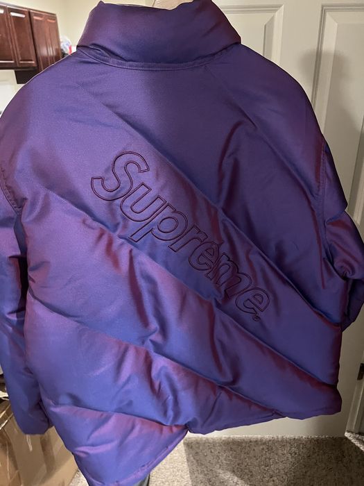 Supreme Supreme Iridescent puffy jacket | Grailed