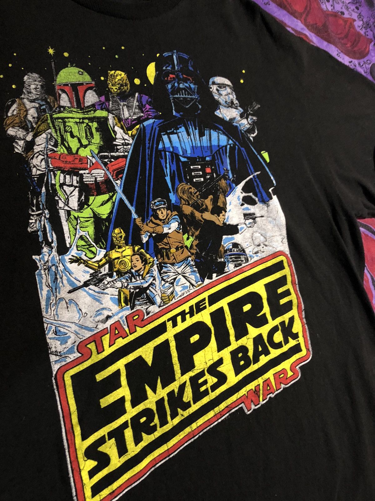 Vintage Rare OG Star Wars “The Empire Strikes Back” Size US L / EU 52-54 / 3 - 3 Thumbnail