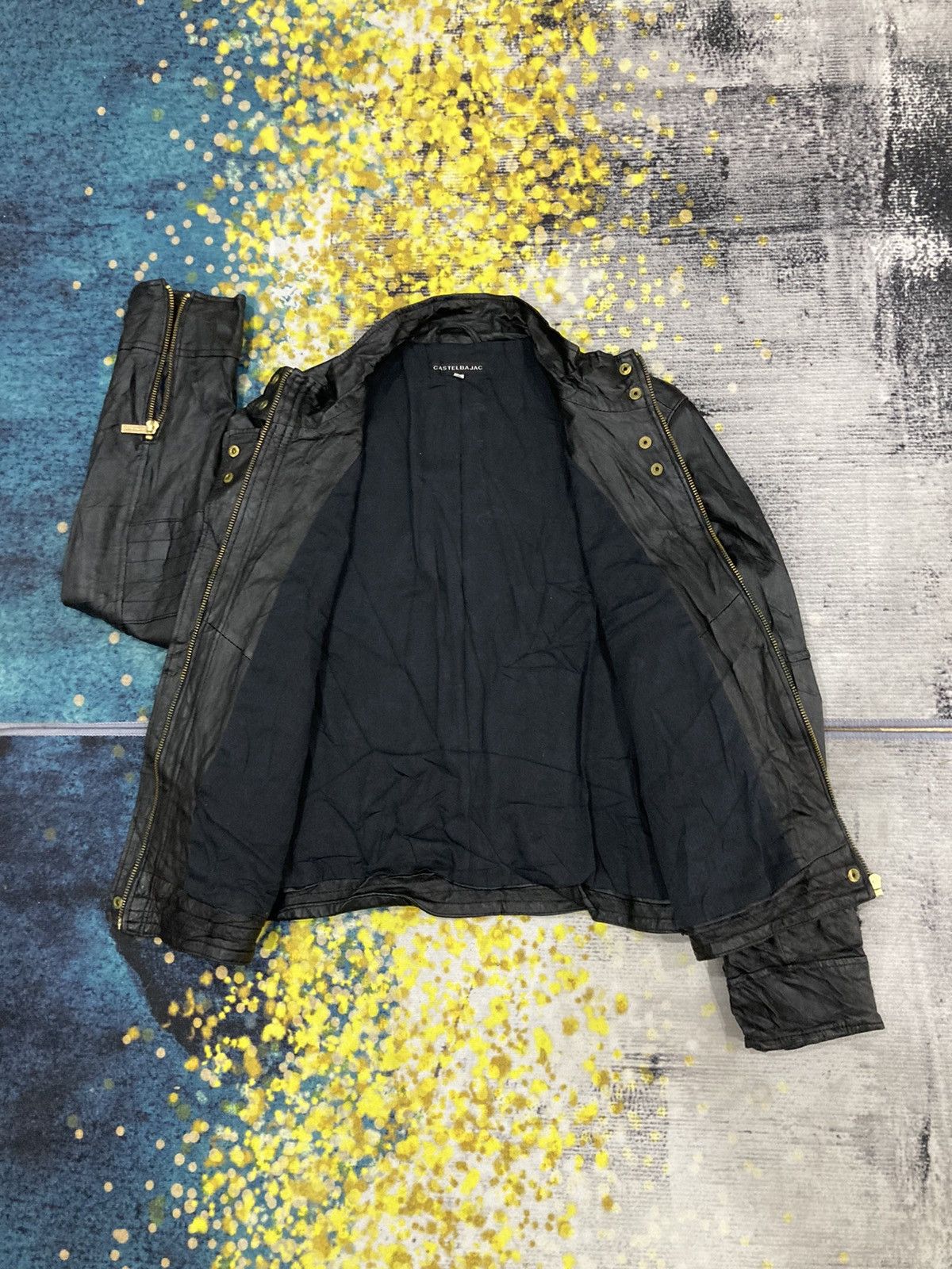 Jean Charles De Castelbajac Castelbajac Leather Jacket Size US M / EU 48-50 / 2 - 2 Thumbnail