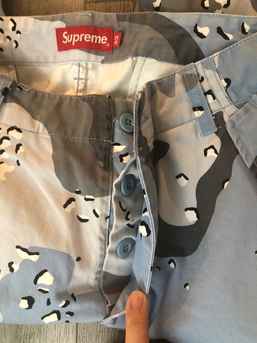 Supreme Blue Chocolate Chip Cargo Pants | Grailed