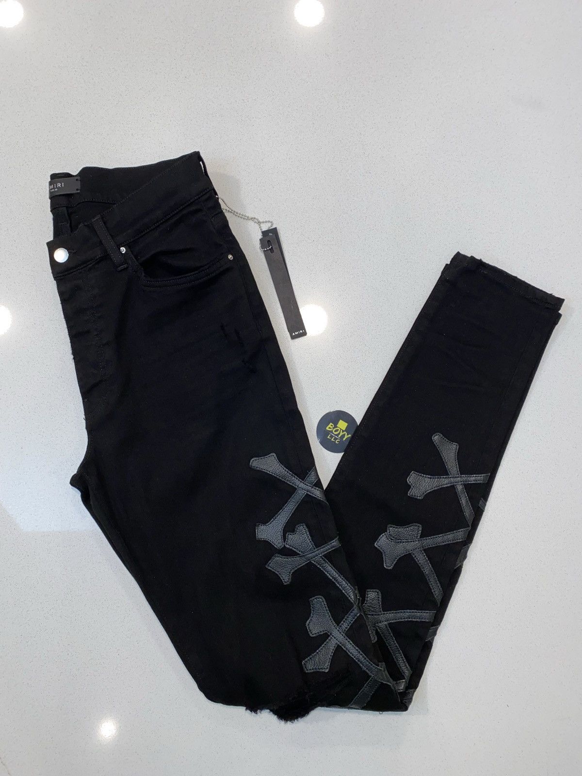 Amiri Amiri NYC Flagship Exclusive Bone Denim Jeans | Grailed