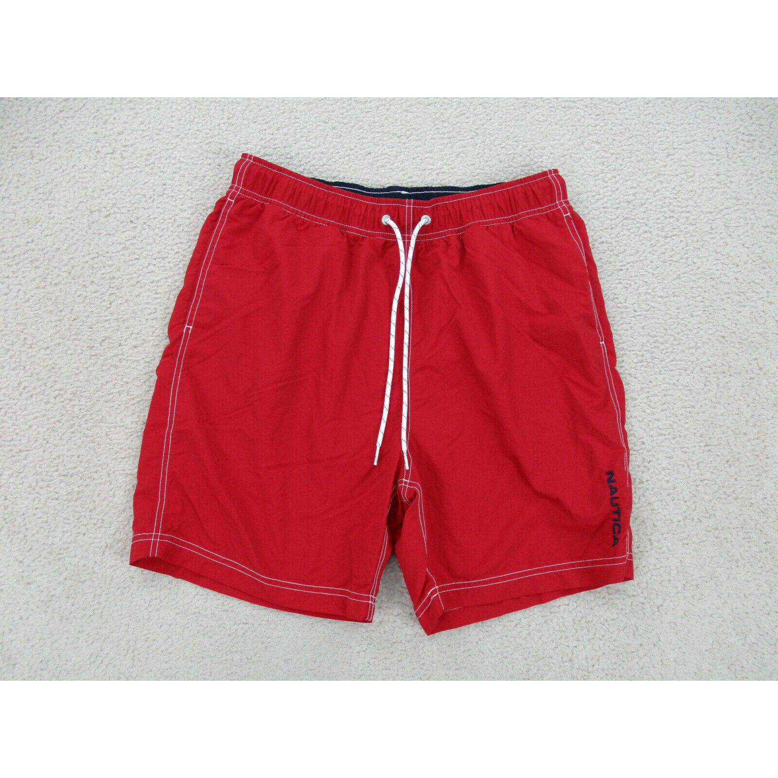 Nautica Nautica Swim Trunks Adult Medium Red Blue Board Shorts Bathing ...