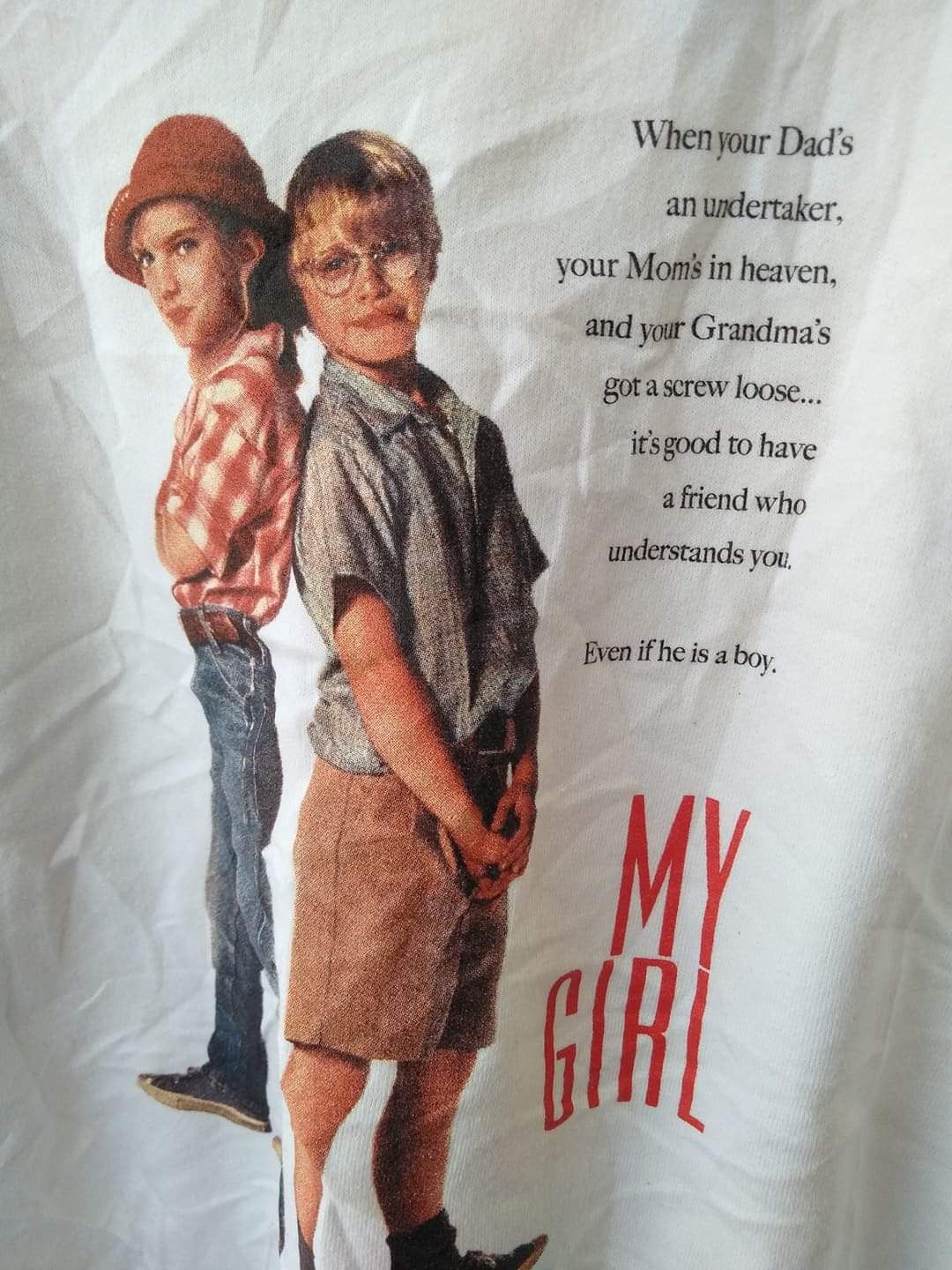 Vintage Vtg My Girl Movie TV Show Pullover Swerashirts Size US L / EU 52-54 / 3 - 2 Thumbnail