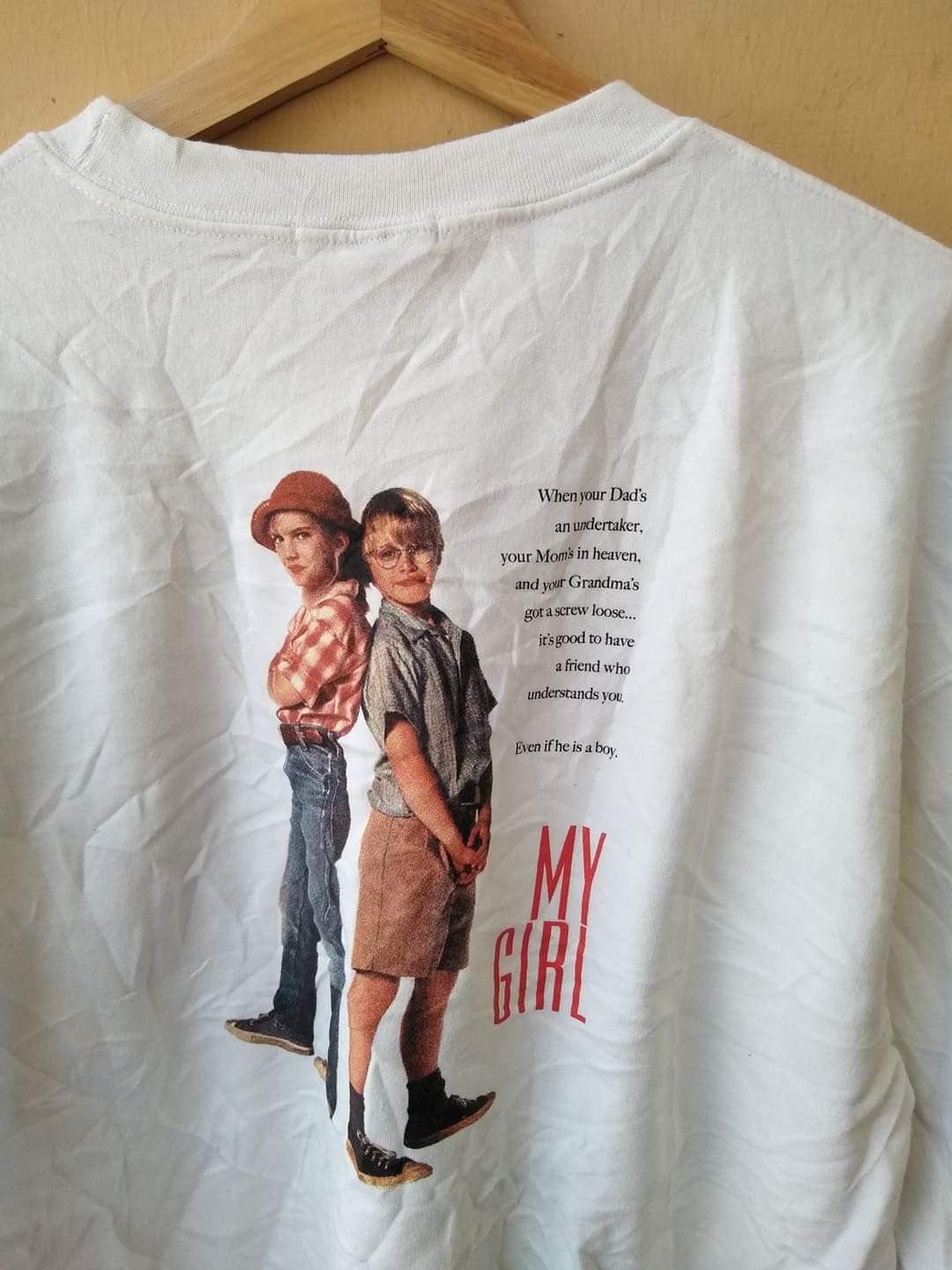 Vintage Vtg My Girl Movie TV Show Pullover Swerashirts Size US L / EU 52-54 / 3 - 3 Thumbnail