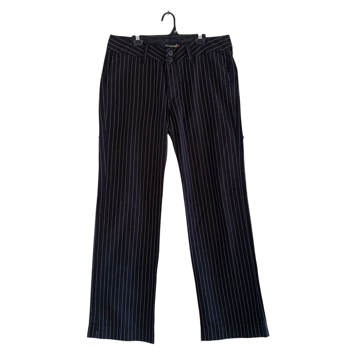 image of Alpha Industries Hickory Striped Pant in Black, Men's (Size 34)