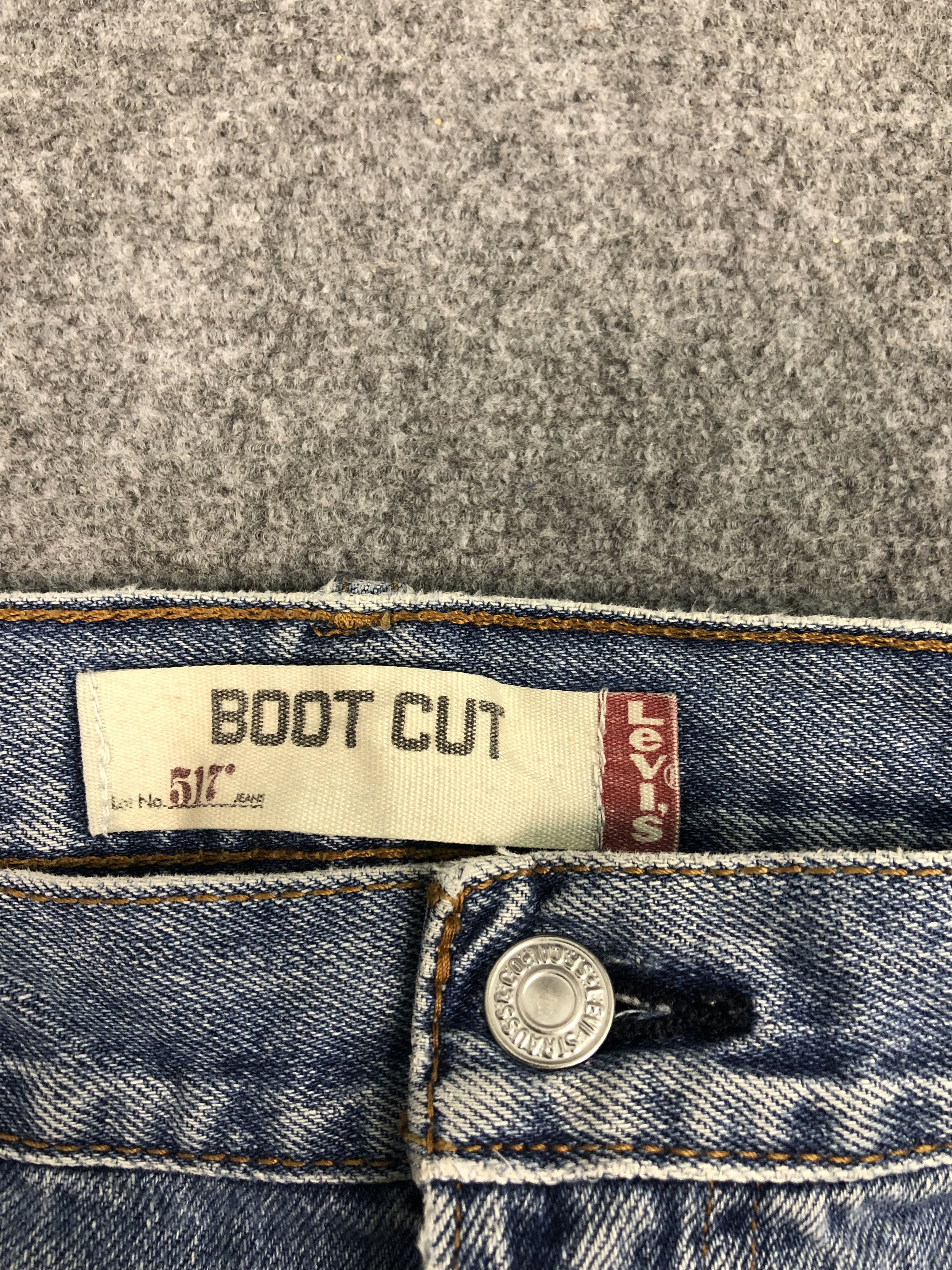 Levi's × Vintage Vintage Levis 517 Flared Bootcut Faded Blue Jeans DP0456 Size US 36 / EU 52 - 5 Thumbnail