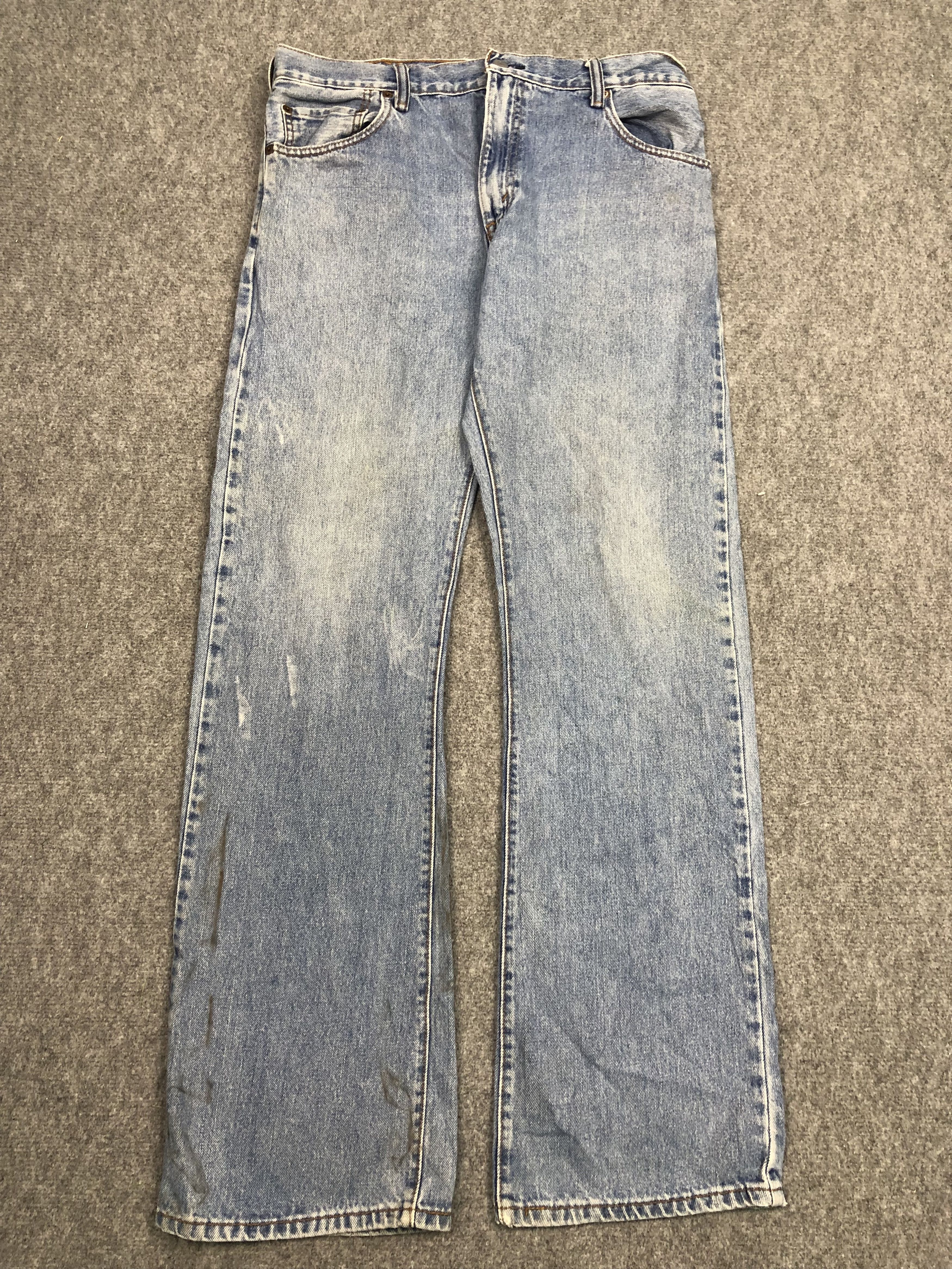 Levi's × Vintage Vintage Levis 517 Flared Bootcut Faded Blue Jeans DP0456 Size US 36 / EU 52 - 1 Thumbnail