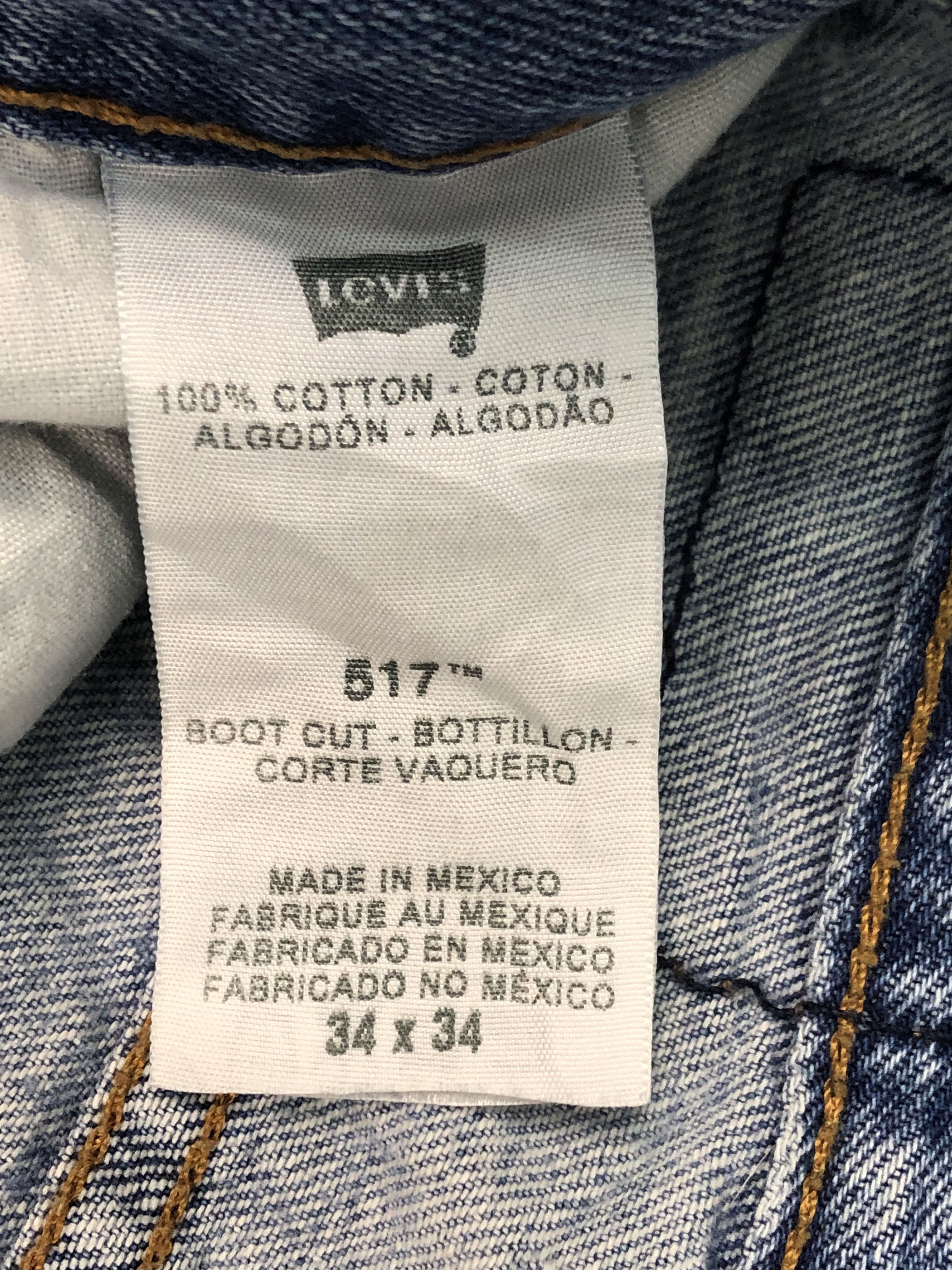 Levi's × Vintage Vintage Levis 517 Flared Bootcut Faded Blue Jeans DP0456 Size US 36 / EU 52 - 6 Thumbnail