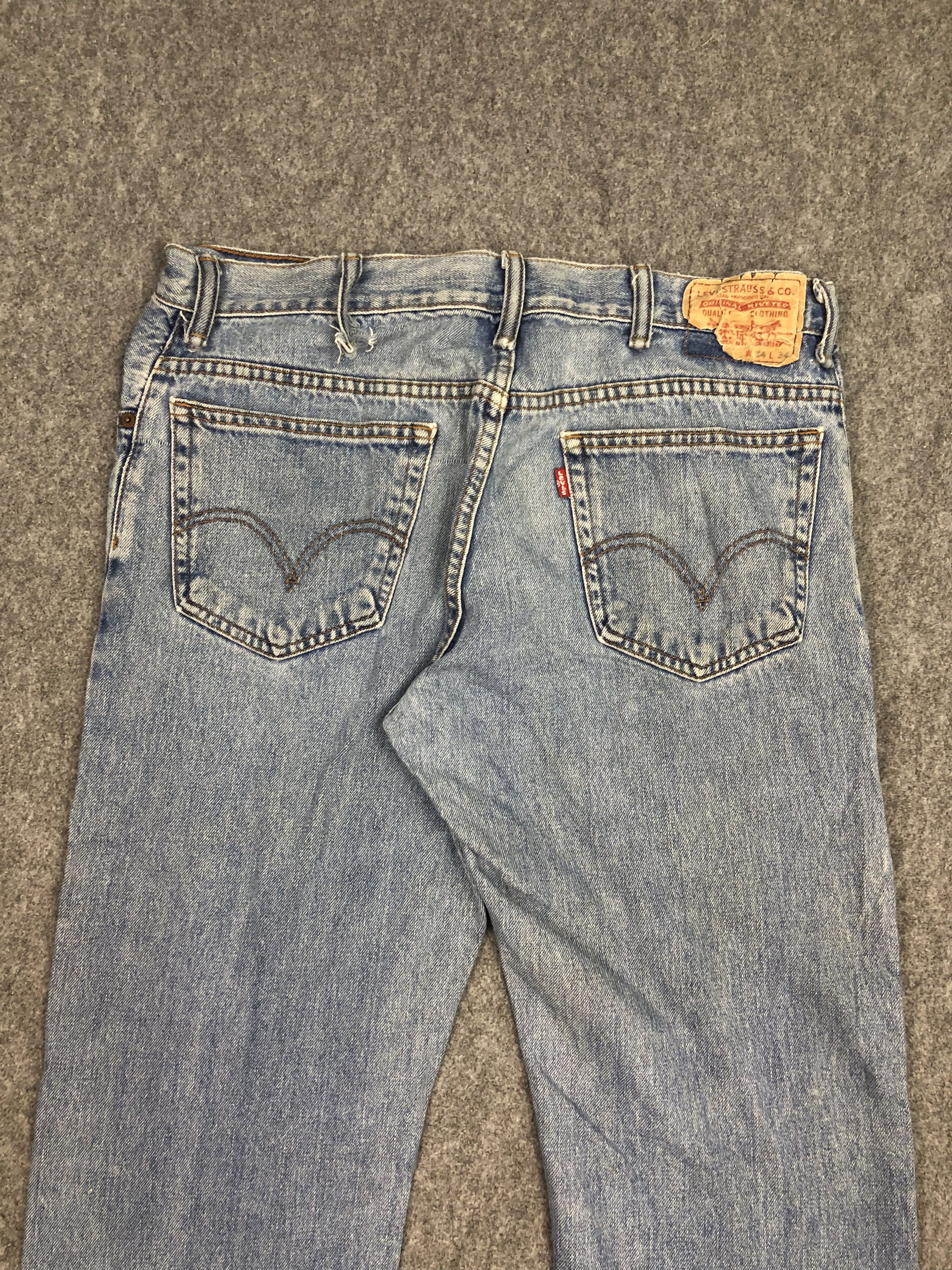 Levi's × Vintage Vintage Levis 517 Flared Bootcut Faded Blue Jeans DP0456 Size US 36 / EU 52 - 4 Thumbnail