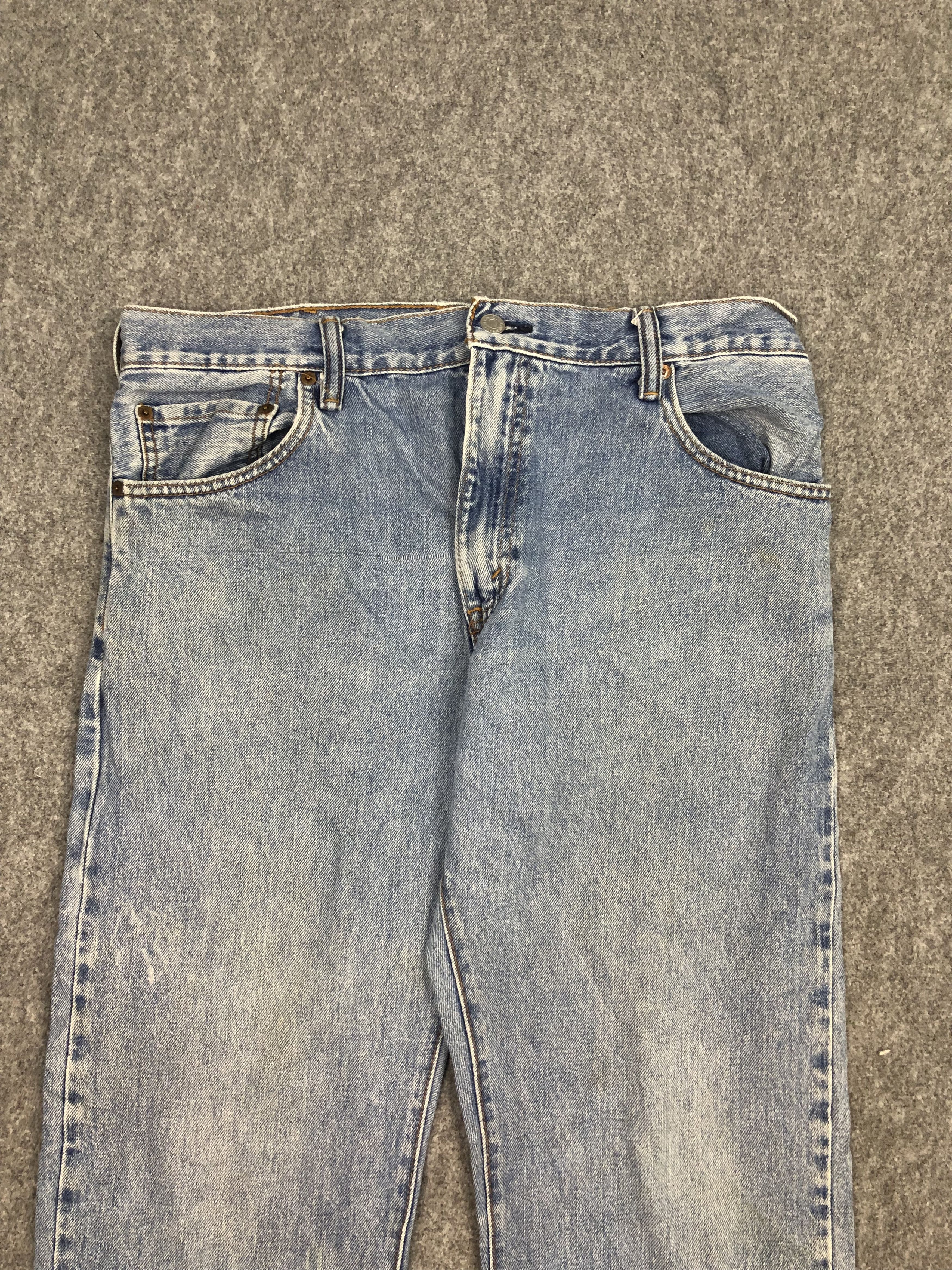 Levi's × Vintage Vintage Levis 517 Flared Bootcut Faded Blue Jeans DP0456 Size US 36 / EU 52 - 2 Thumbnail