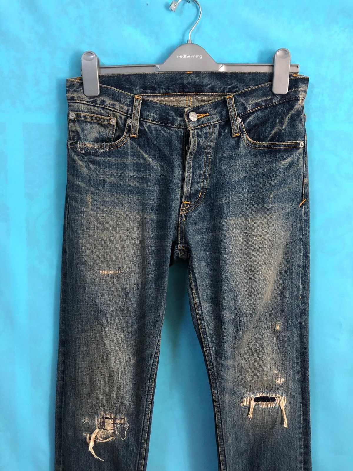 Japanese Brand 2000s stooge & co zig zag patch #668 Size US 29 - 2 Thumbnail
